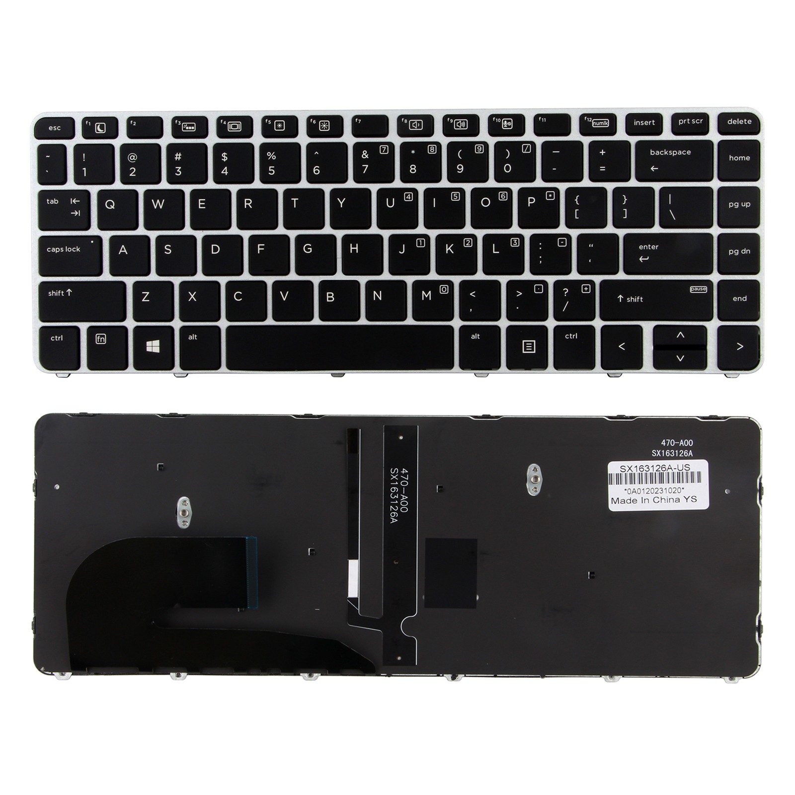 For HP EliteBook 840 G3 840 G4 745 G3 G4 836308-001 New US Keyboard Backlit