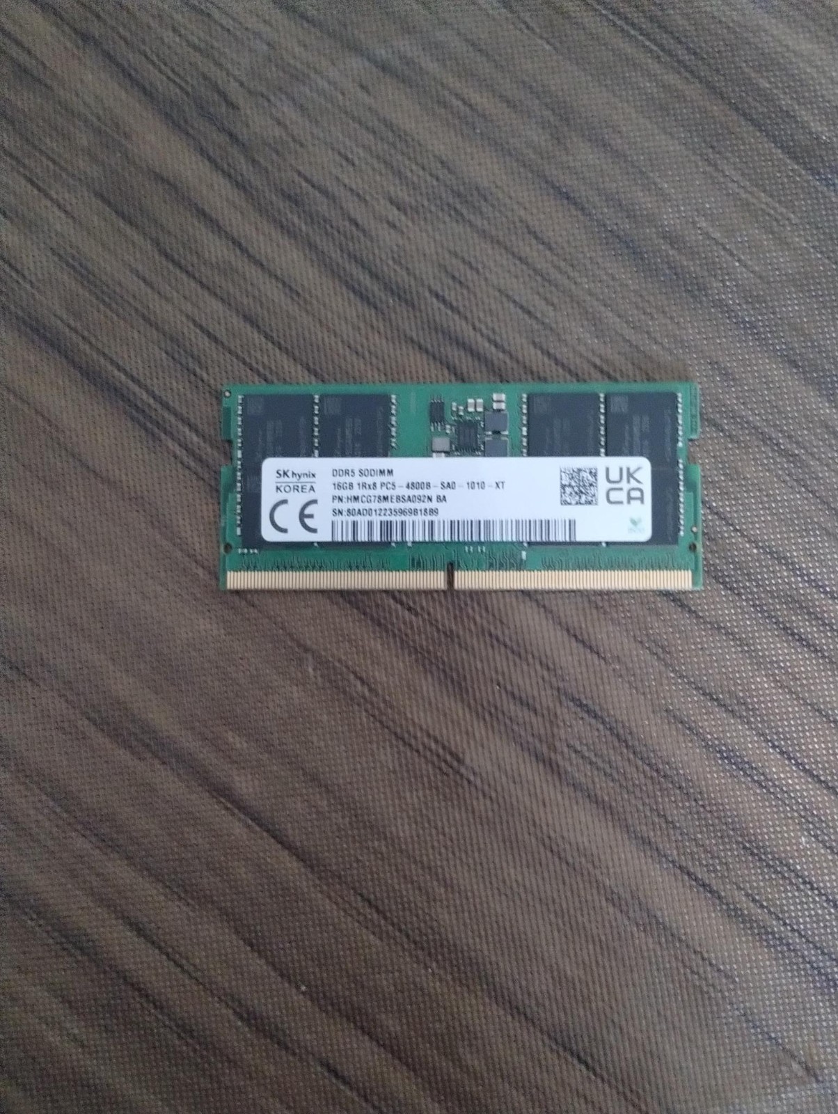 SK hynix 16GB DDR5 4800MHz SODIMM Laptop RAM 1Rx8 – HMCG78MEBSA092N
