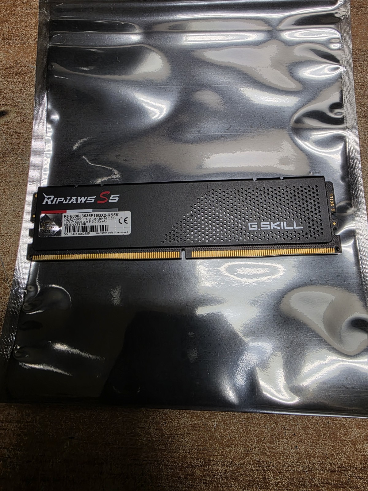 G. SKILL Ripjaws S5 16GB (1 x 16GB) Memory Kit (F5-6000J3636F16GX2-RS5K) PARTS