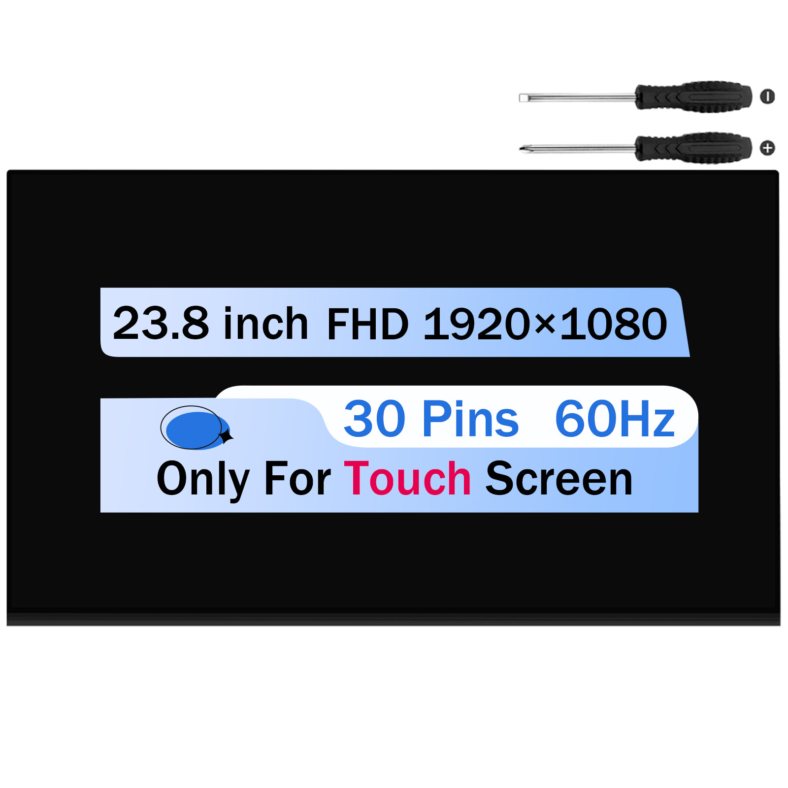 For Lenovo AIO SBB0P93372 SD10T33489 LCD Touch Screen Replacement 23.8″ 1080p