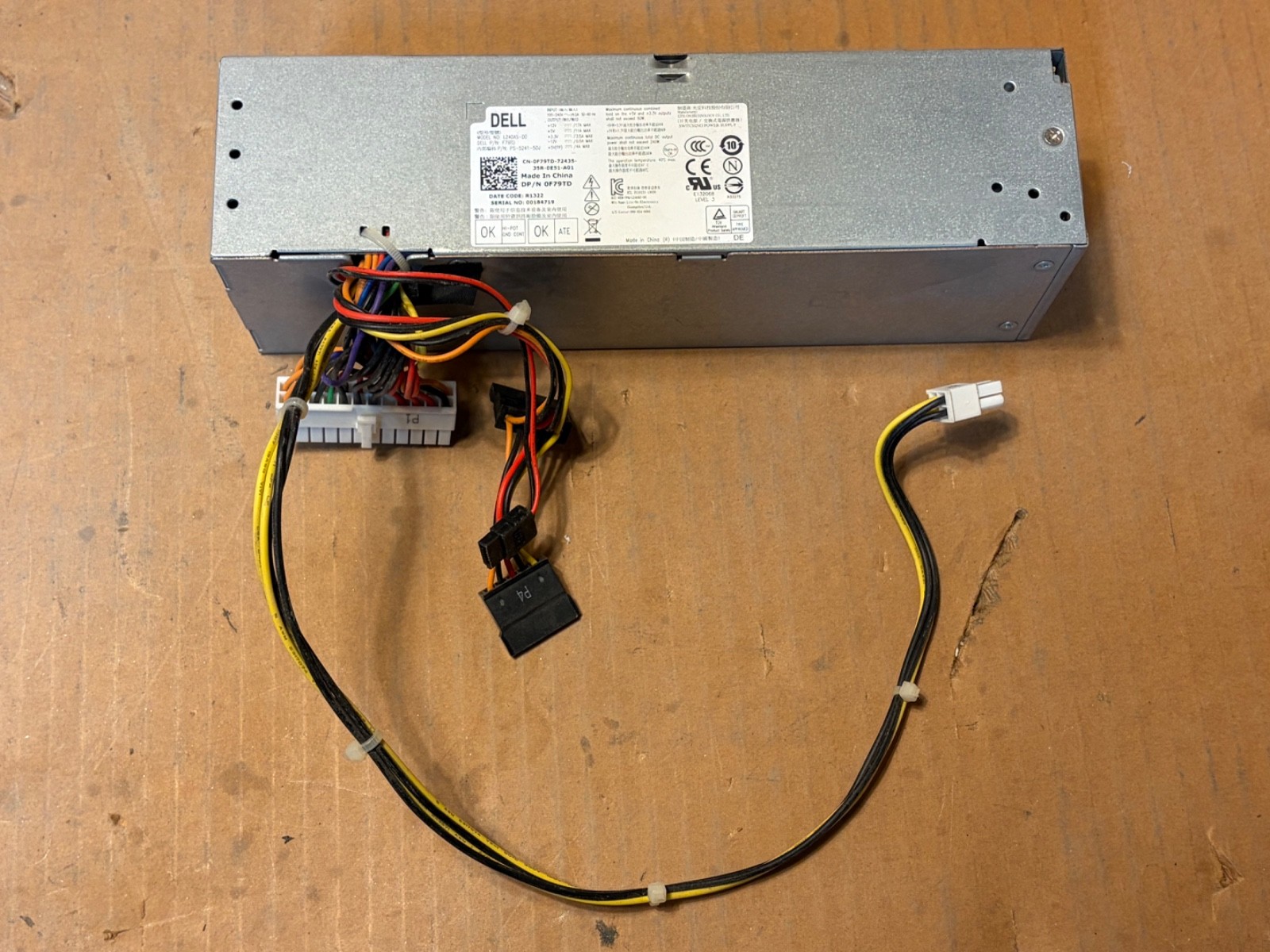 For Dell OptiPlex 240W L240AS-00 Power Supply 0F79TD F79TD