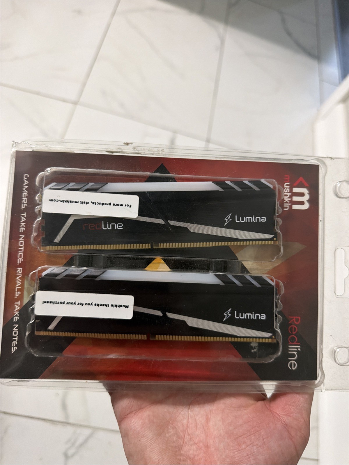 Mushkin Redline Lumina DDR4-3600 DDR4 SDRAM 16GB (2x8GB) DIMM 288-Pin RAM Kit