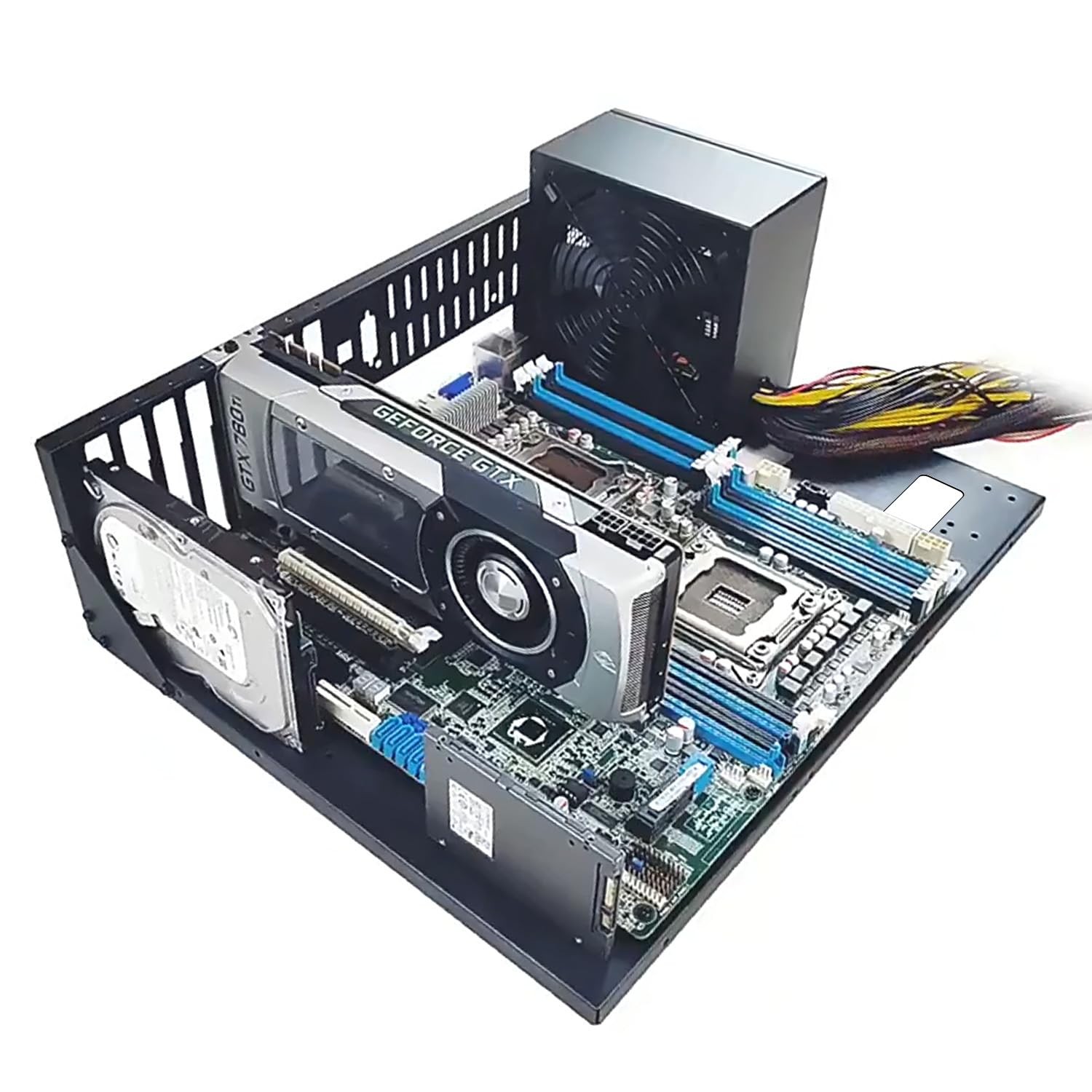 Open Air PC Case, Test Bench ATX Frame Computer black