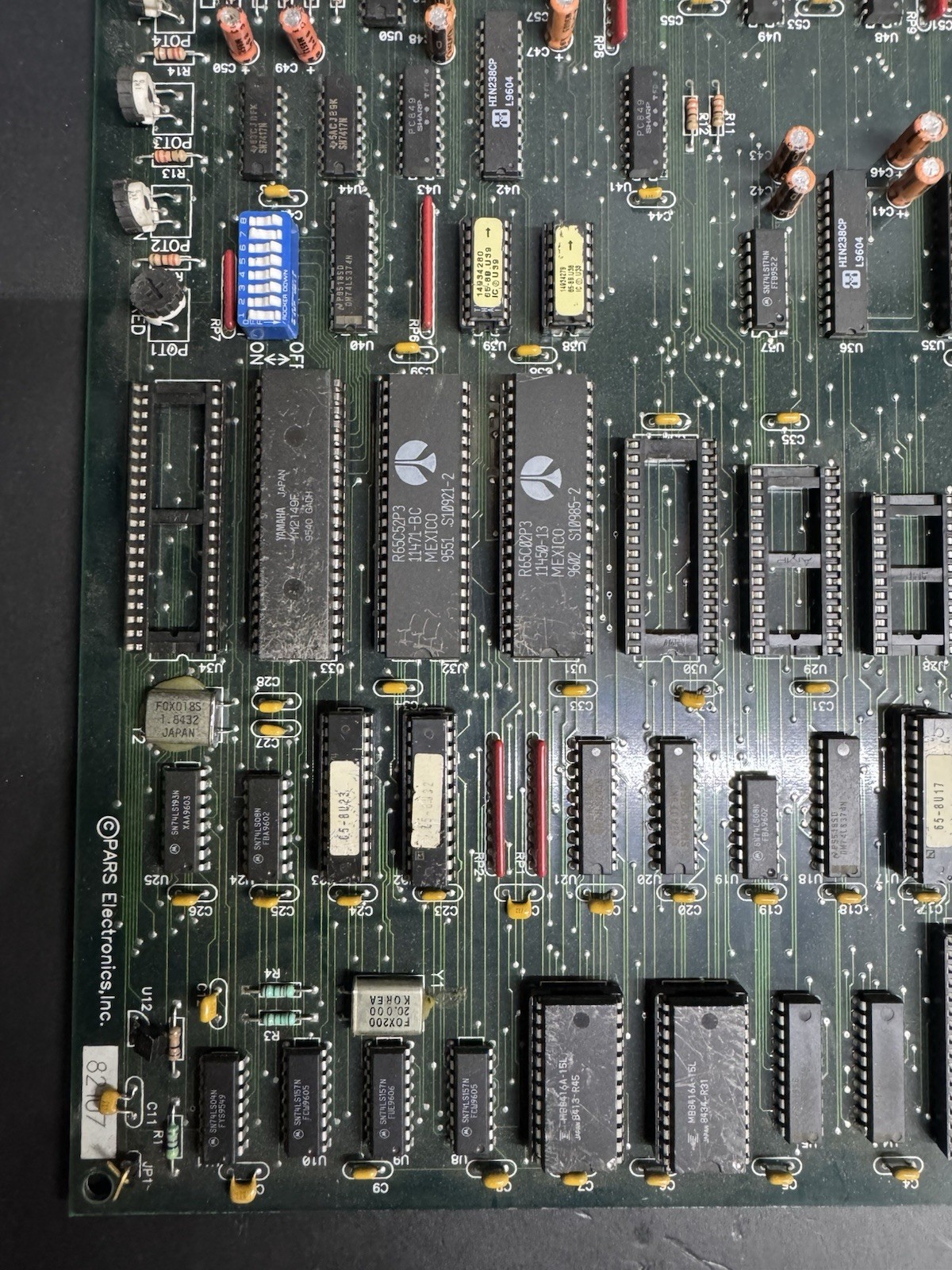6502CPU-8 REV 1.0 Pars Electronics Inc 81536 Board