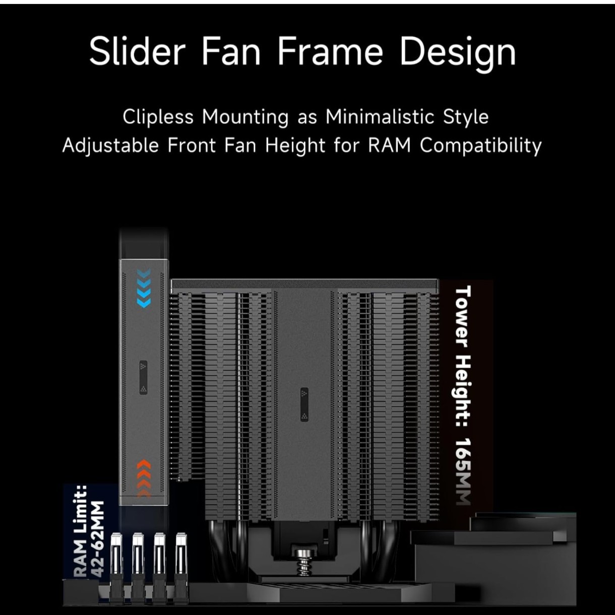 PCCOOLER CPU Cooler Air Freezer 290W Dual Tower CPU Air Cooler 8 HeatPipes RZ820