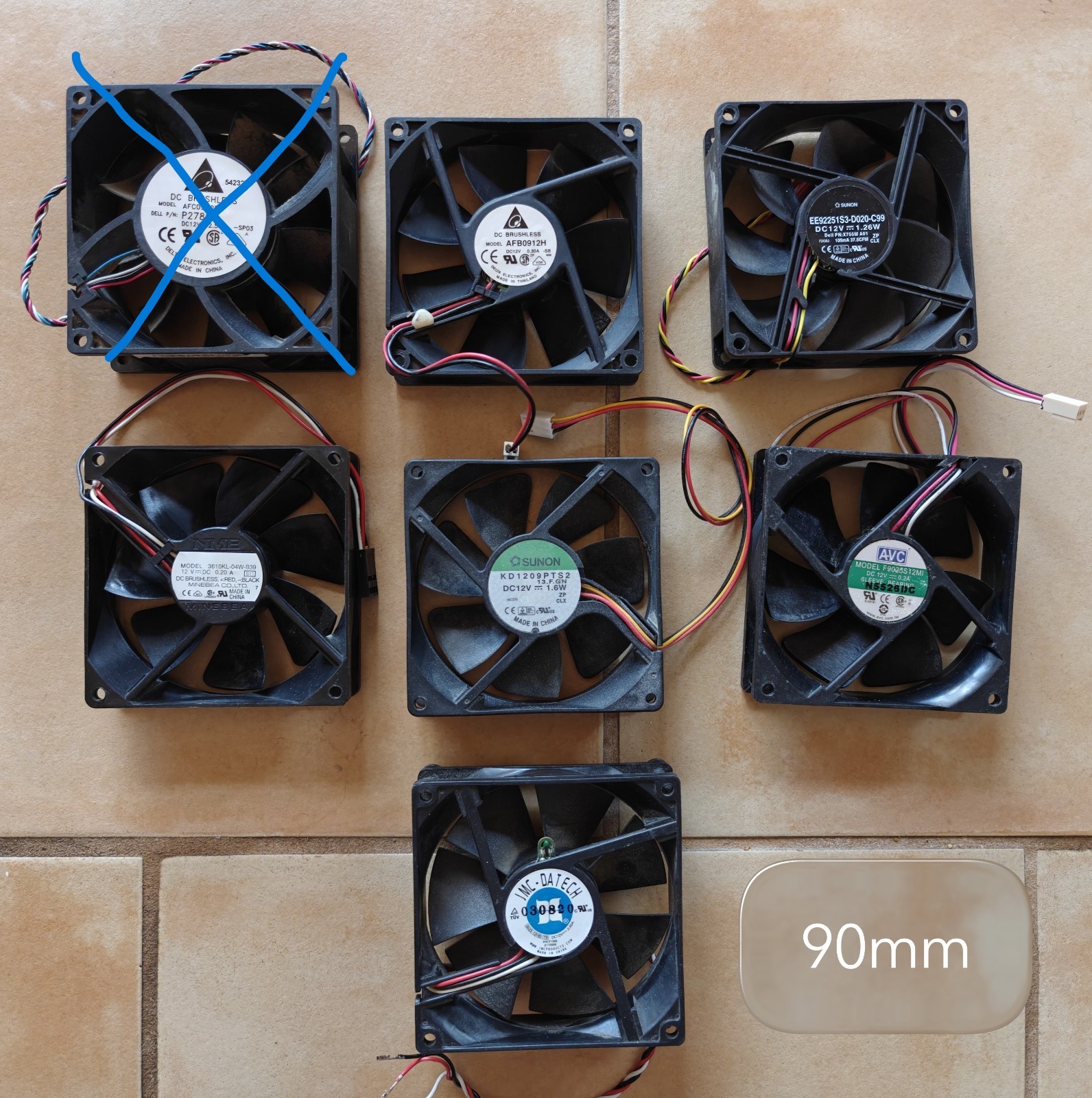 You choose! 70mm 80mm 90mm Fans – See all Photos!