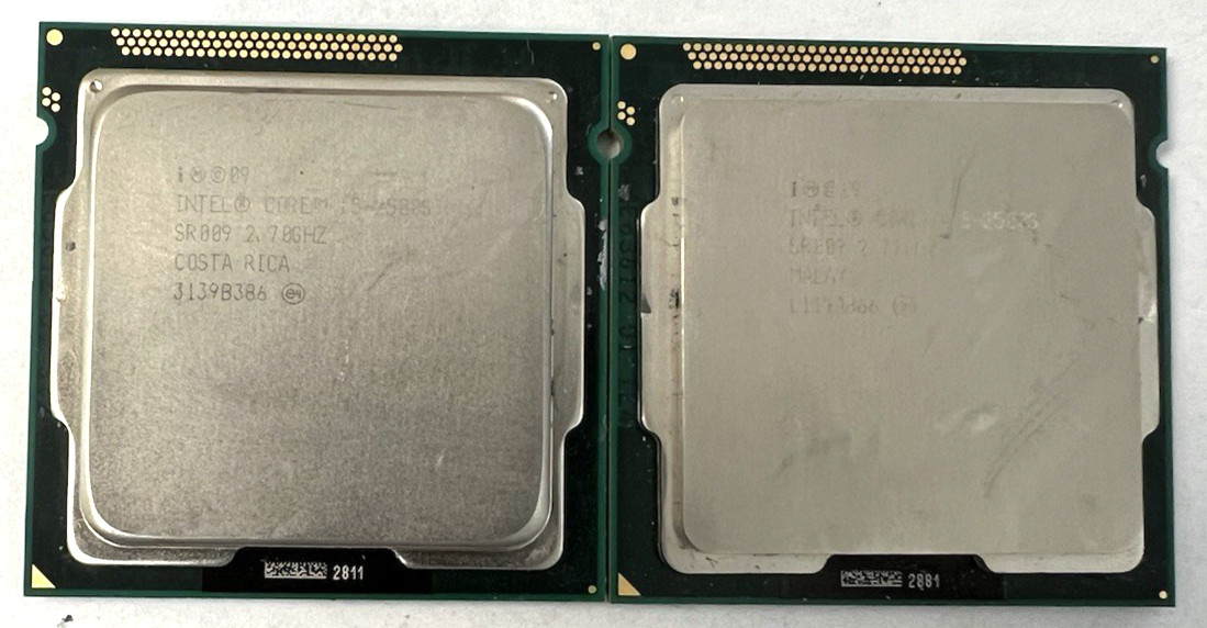 Lot of (2) Intel Core i5-2500S 2.7 GHz LGA 1155 Desktop CPU Processor SR009