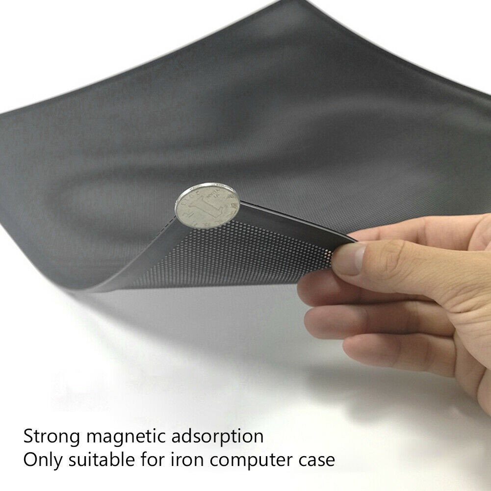 2Pcs 14*14cm Computer PC Cooling Fan Magnetic Dust Filter Case Mesh Net Cover-