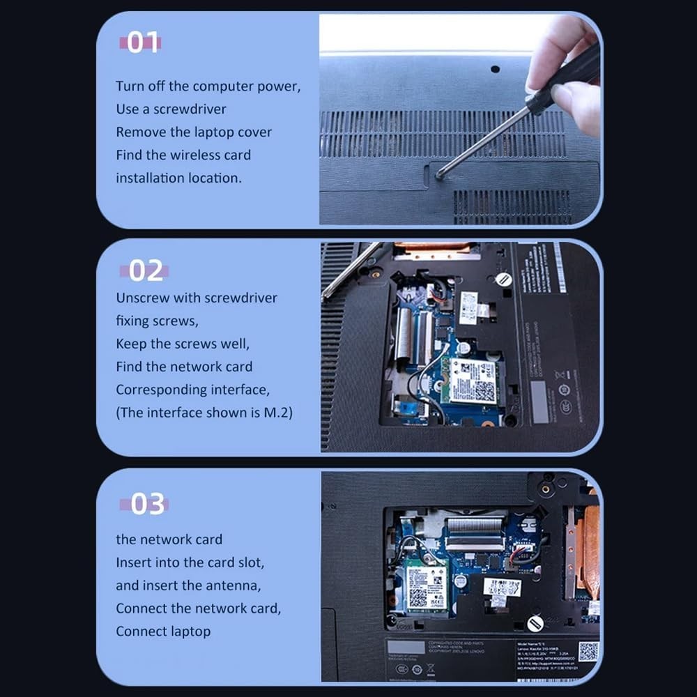 Bluetooth 5.4 & WiFi 7 BE200 Wireless Network Card for Seamless Connectivity