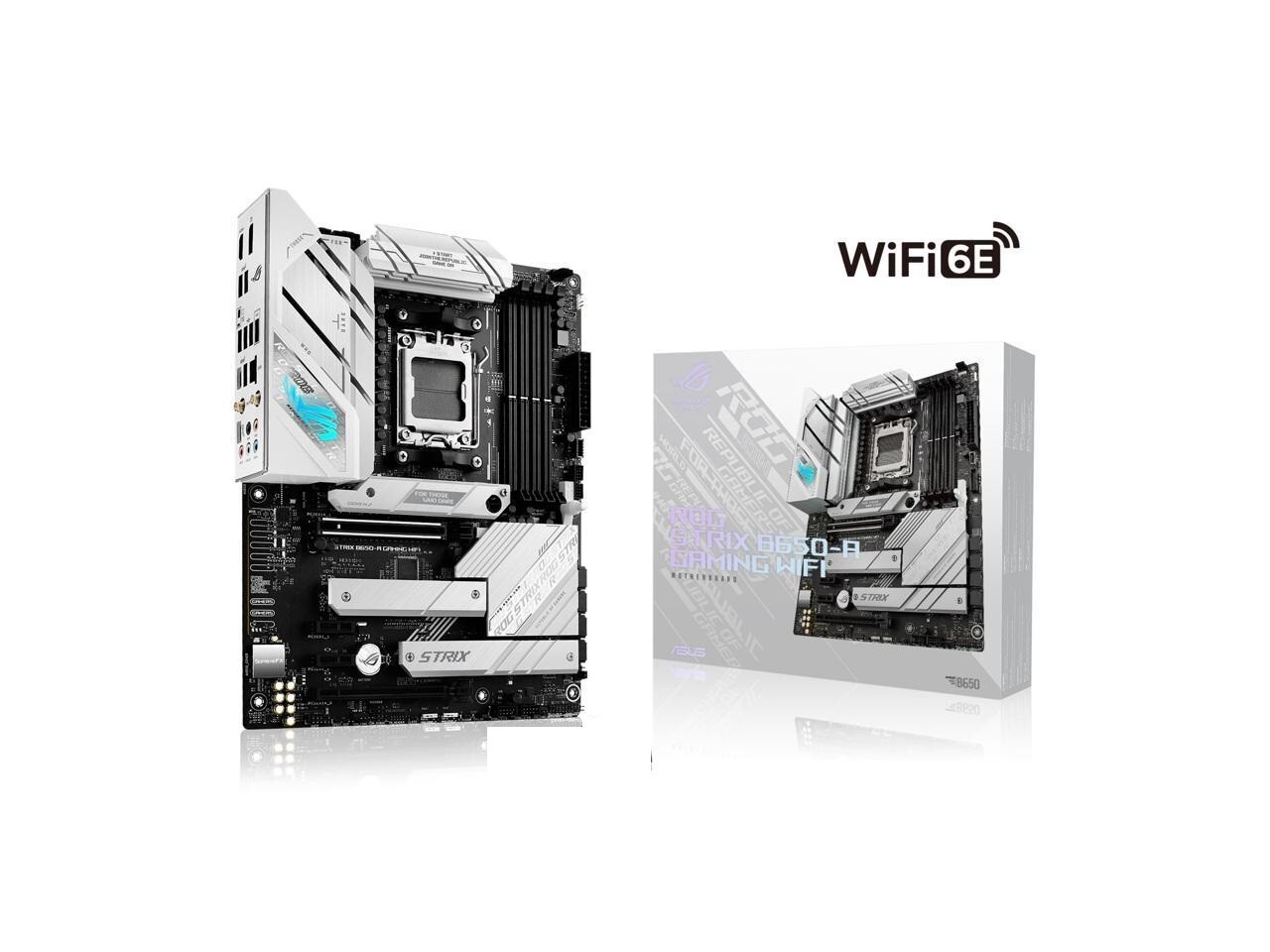 (Factory Refurbished) ASUS ROG STRIX B650-A GAMING WIFI AMD AM5 ATX Motherboard