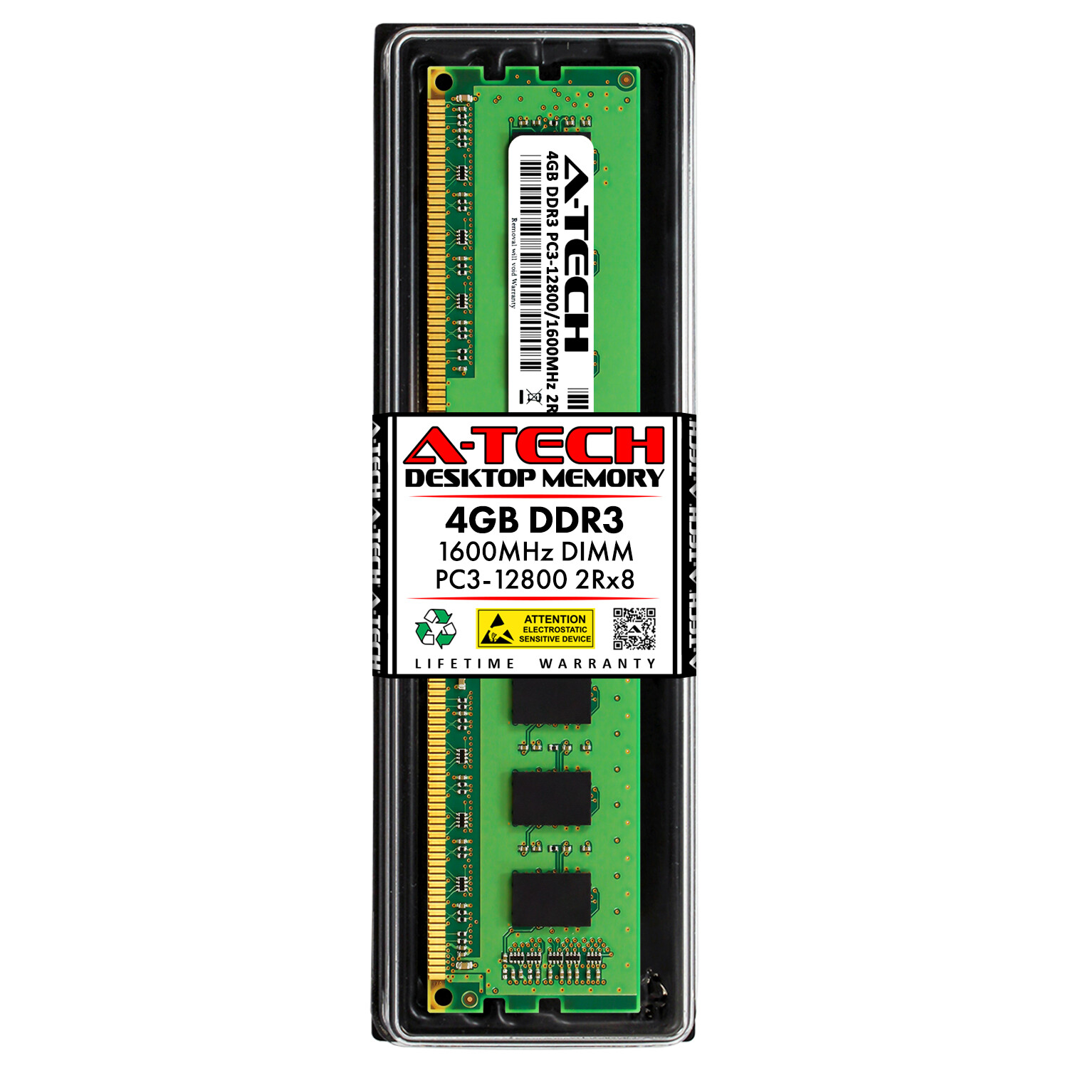4GB DDR3 PC3-12800 DIMM (Hynix HMT351U6EFR8C-PB Equivalent) Desktop Memory RAM