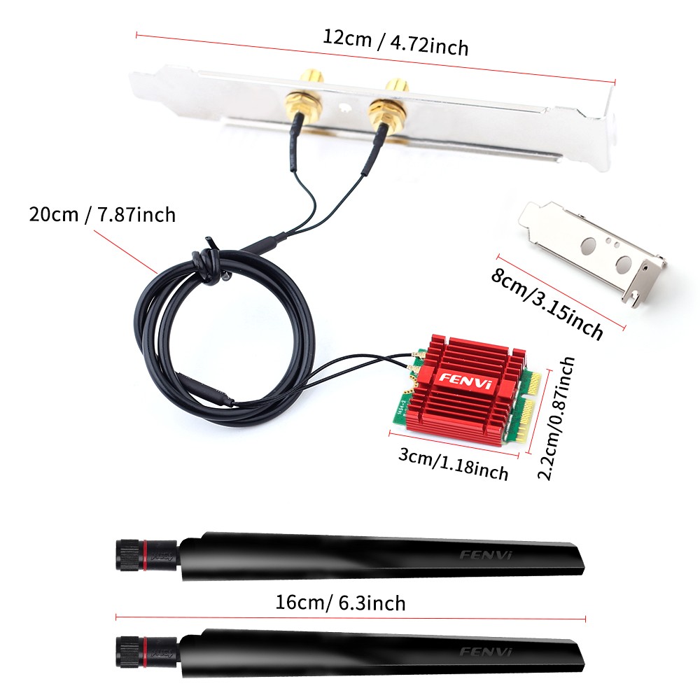MT7925 Adapter WiFi7 BE6500 M.2 NGFF Bluetooth 5.4 Desktop Network Card Win10/11