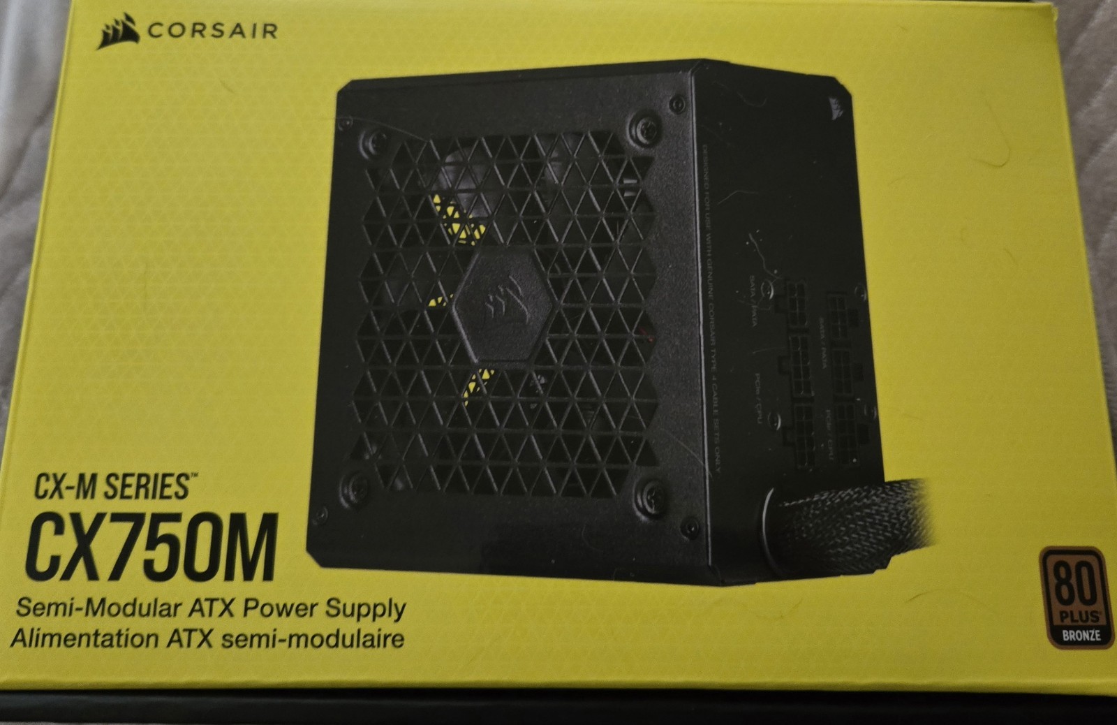 Corsair CX750M Semi-Modular ATX Power Supply 750W Ultra Low Noise 80 Plus Bronze