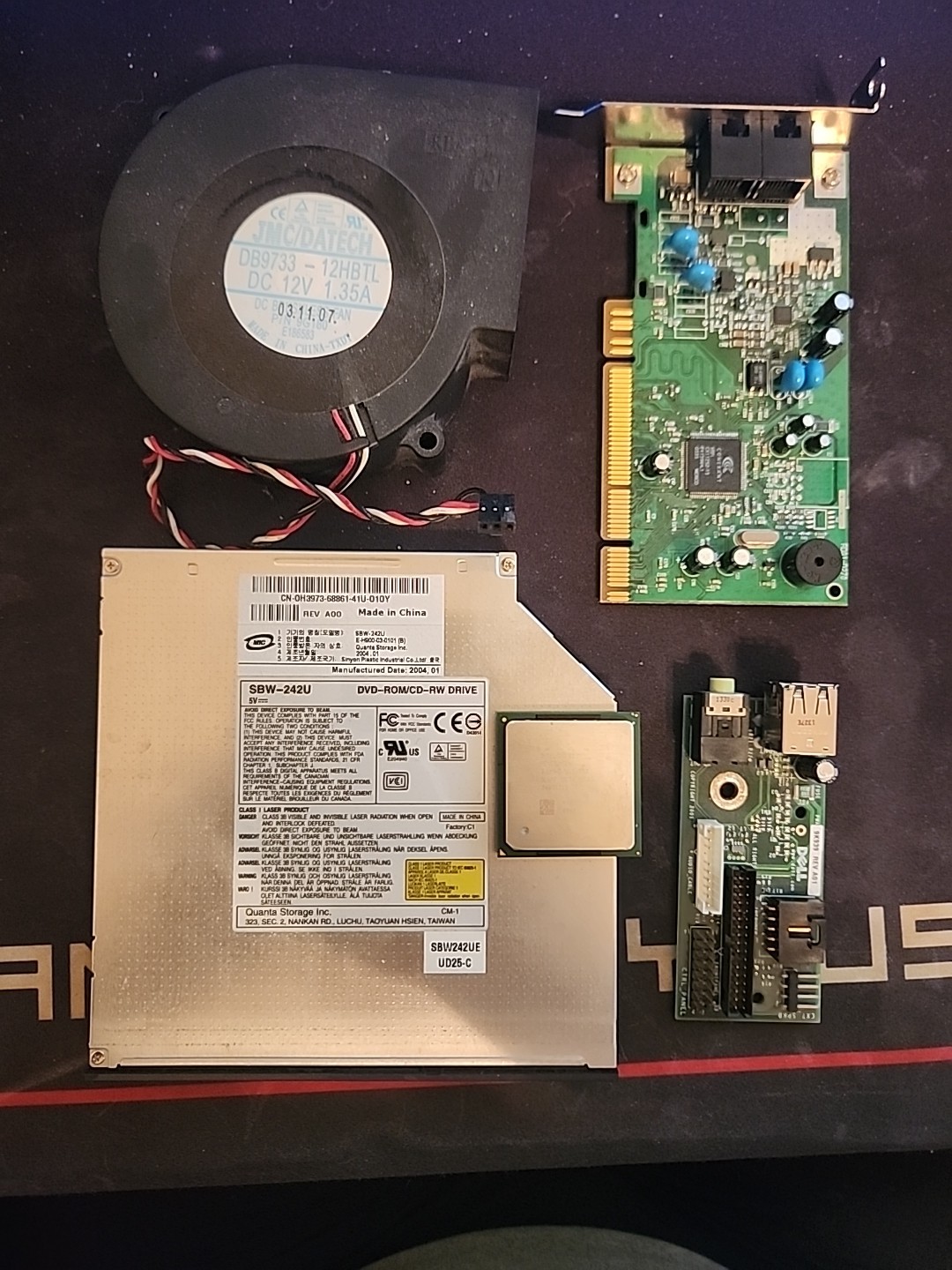Intel Pentium 4 2.80 GHz Processor, With Other Old PC Components Lot