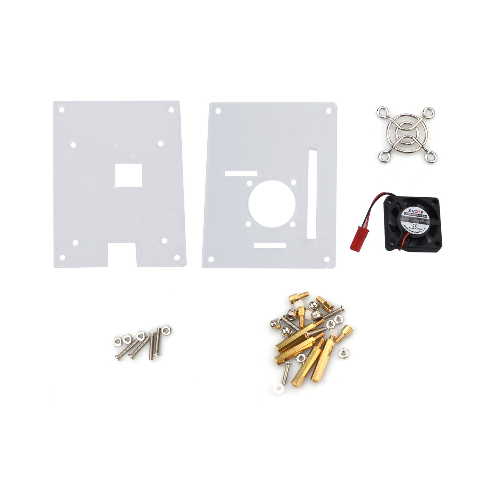 Arcylic Clear Case Box Enclosure Fan Heatsink For Raspberry Pi 3/2 Model B/B+