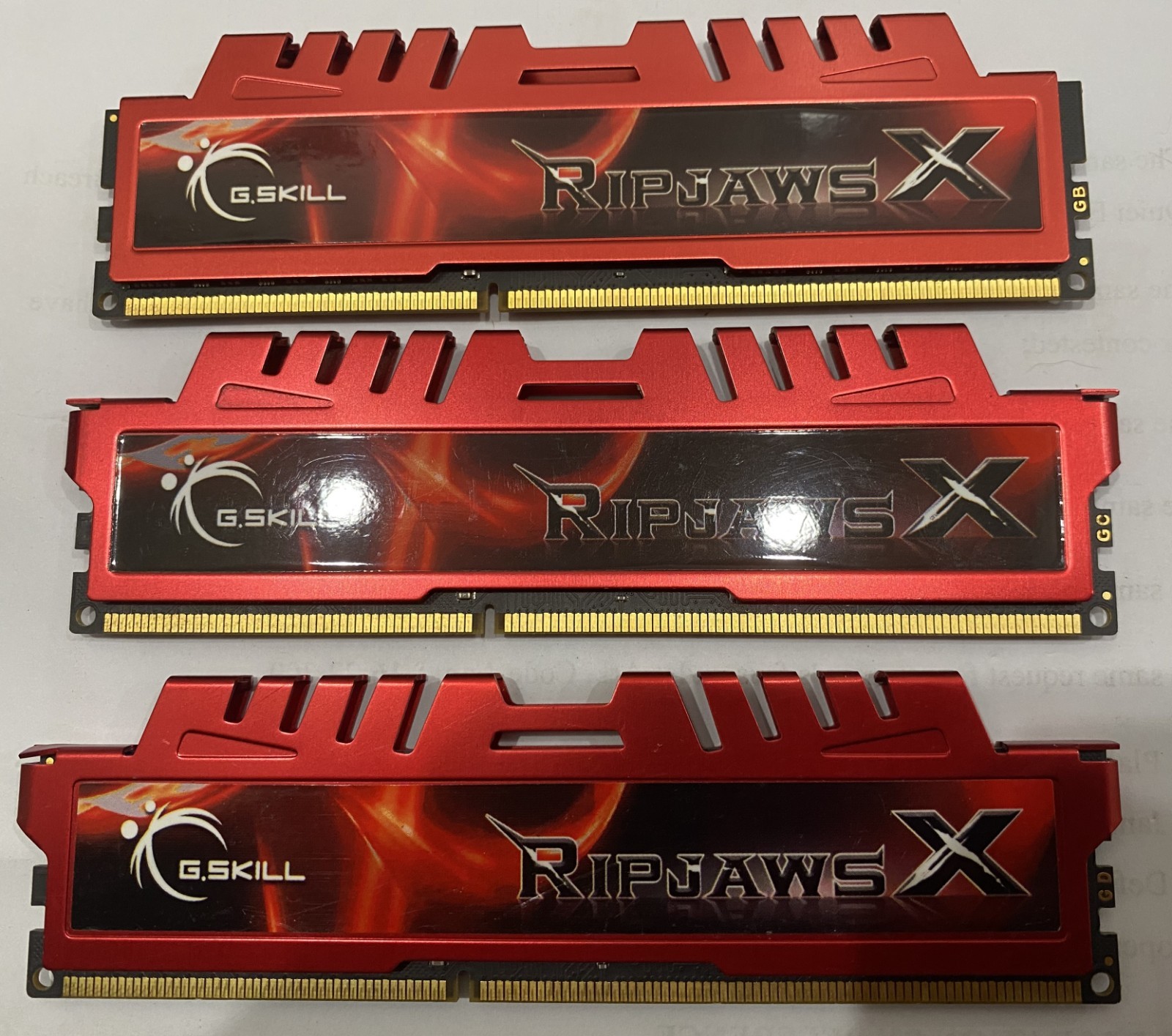🔥G.SKILL RIPJAWS X 12GB (3x4GB)🖥️DDR3 1600MHz PC3-12800 Gaming Desktop RAM🎮