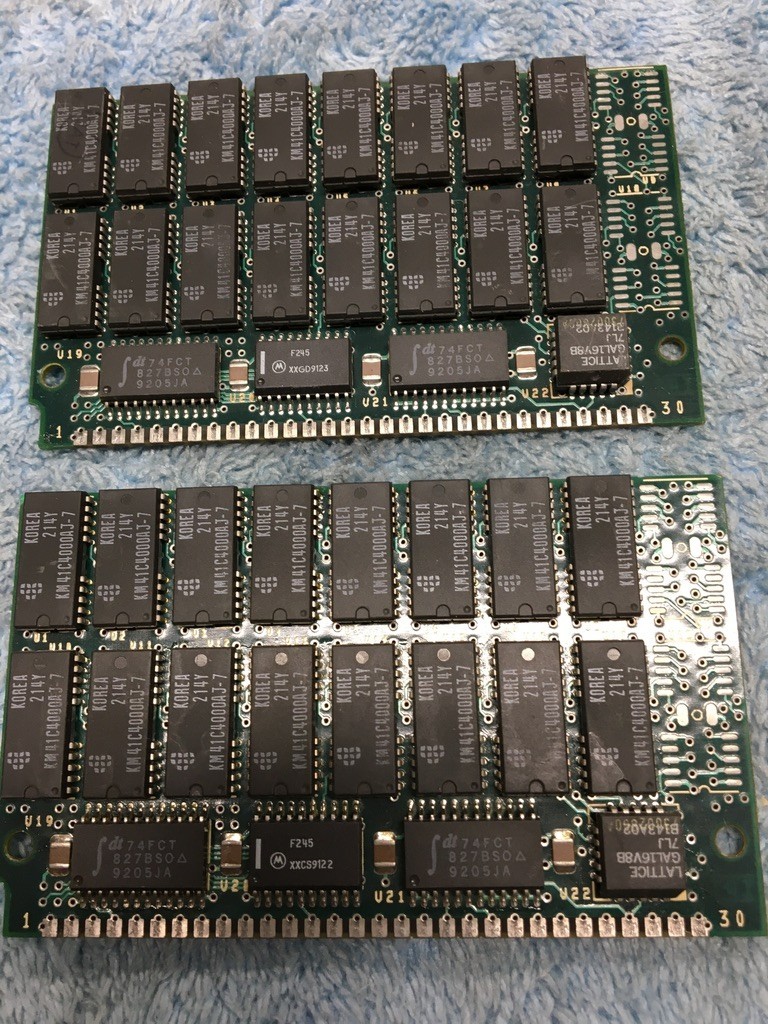 Lot of 2: 16MB 30 PIN SIMM FPM 80ns RAM Memory (32 mb total)
