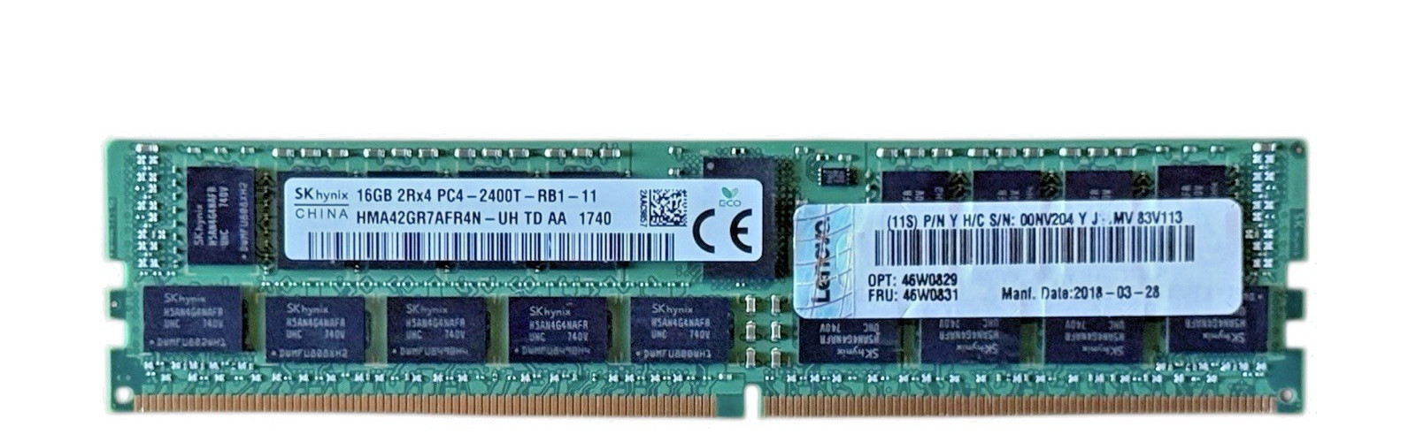 SK Hynix 16GB 2Rx4 PC4-2400T DDR4 ECC Server Memory HMA42GR7AFR4N-UH RAM