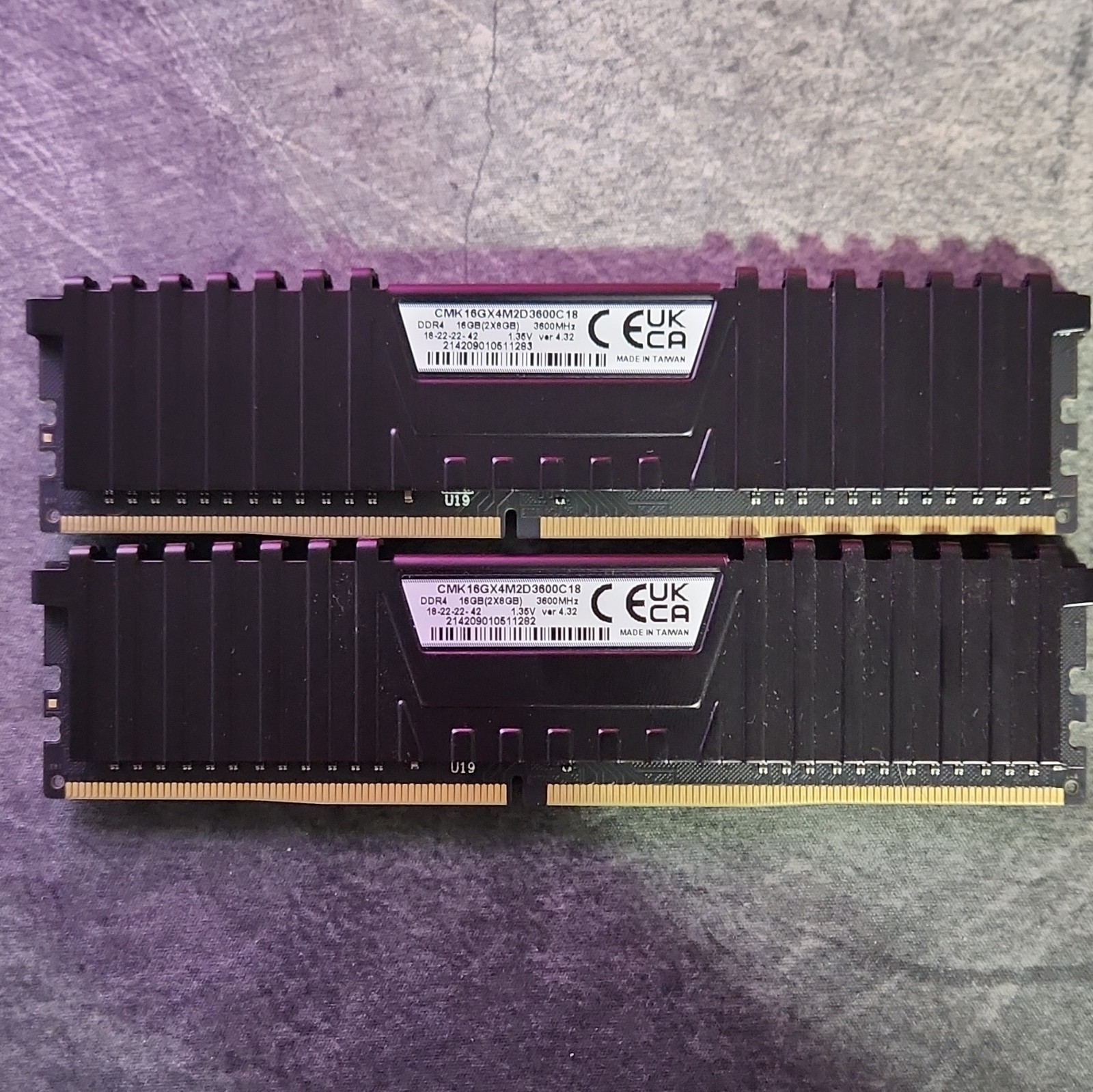 Corsair Vengeance LPX 16GB (2x8GB) DDR4-3600 DIMM 288-Pin CMK16GX4M2D3600C18