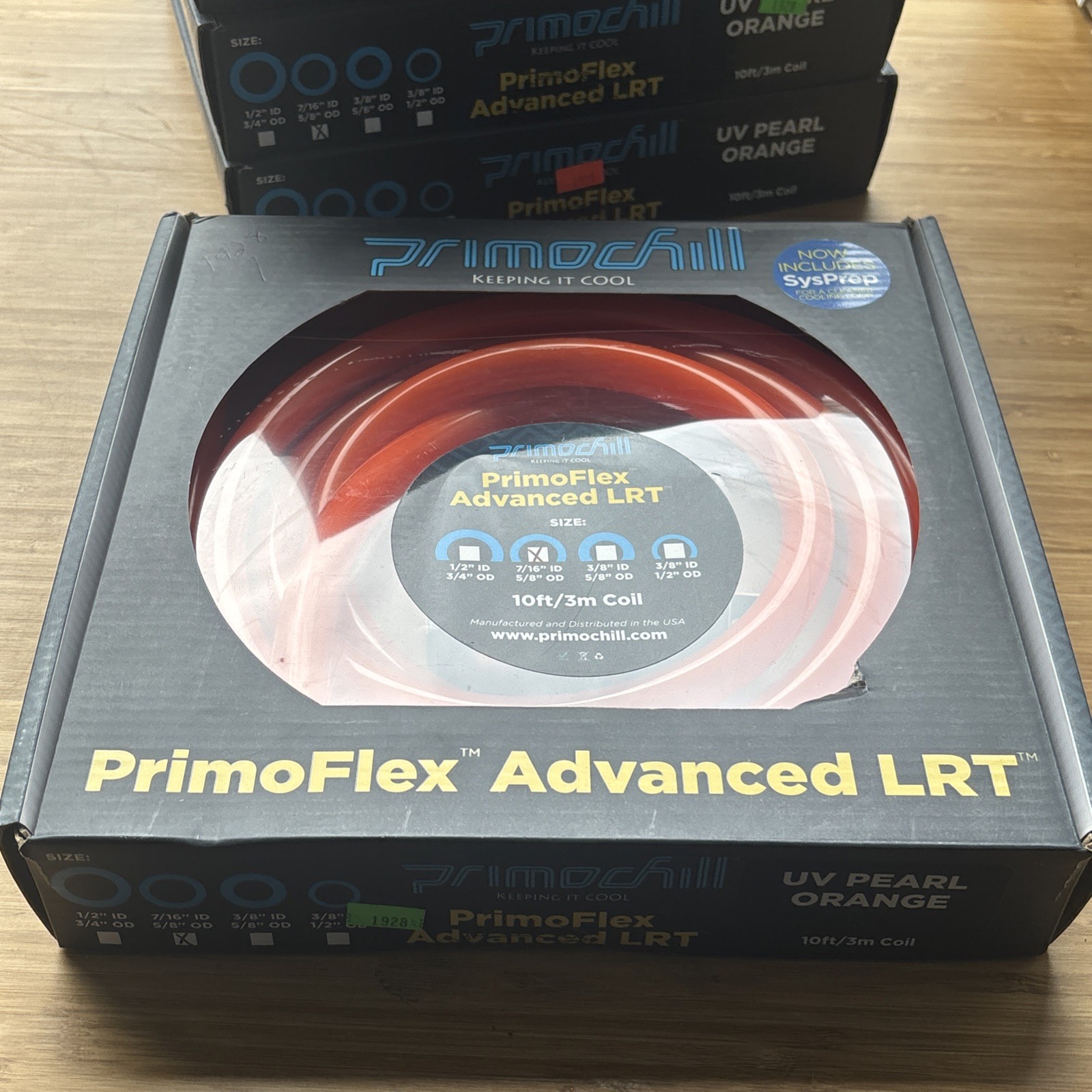 UV Pearl Orange PrimoFlex Advanced LRT Tubing 7/16″ ID x 5/8″ OD 10 Ft/3m Coil