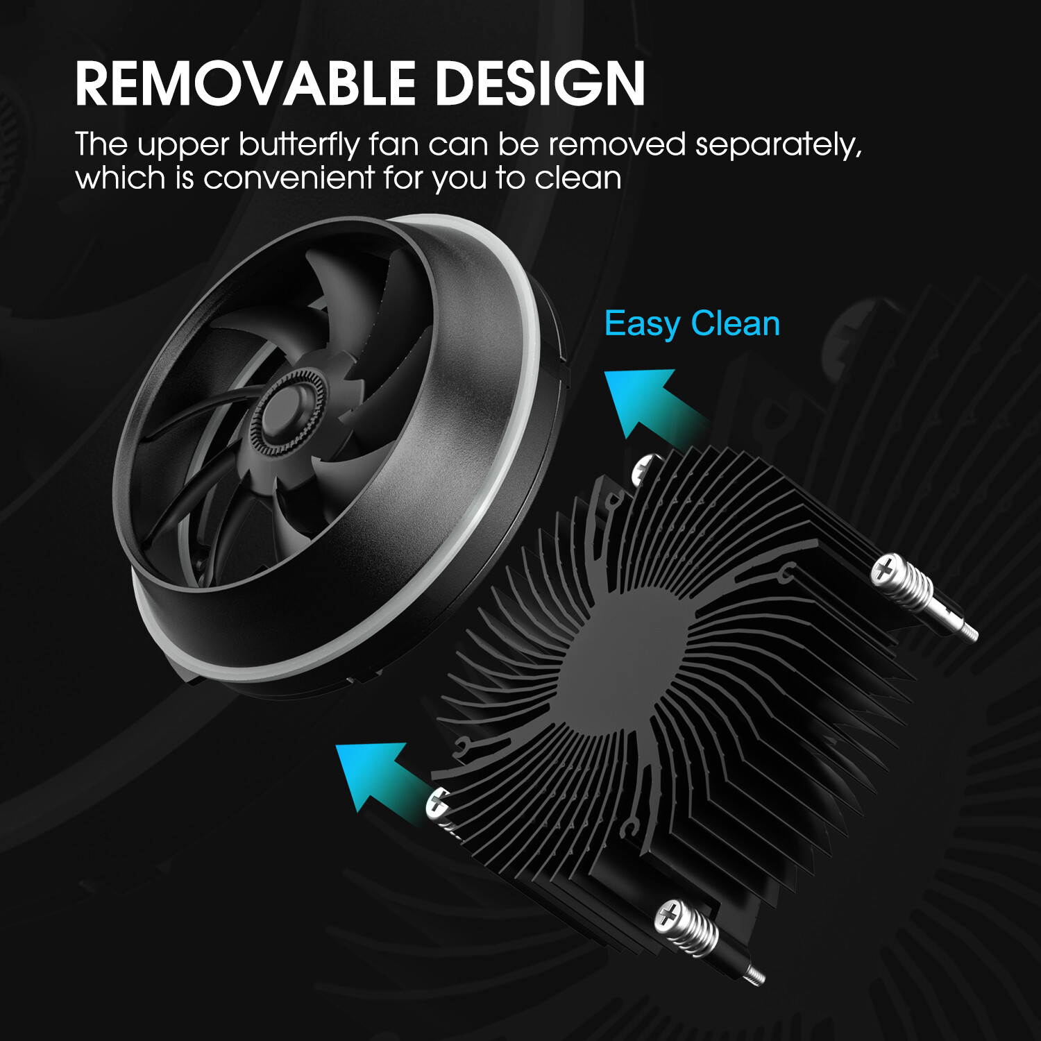 CPU Cooler 90mm Addressable RGB & PWM Fan Aluminum Fins 95W TDP Air for LGA 1200