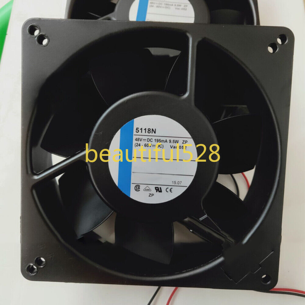 5118N 48V 9.5W 135x135x38mm 2-wire Cooling Fan