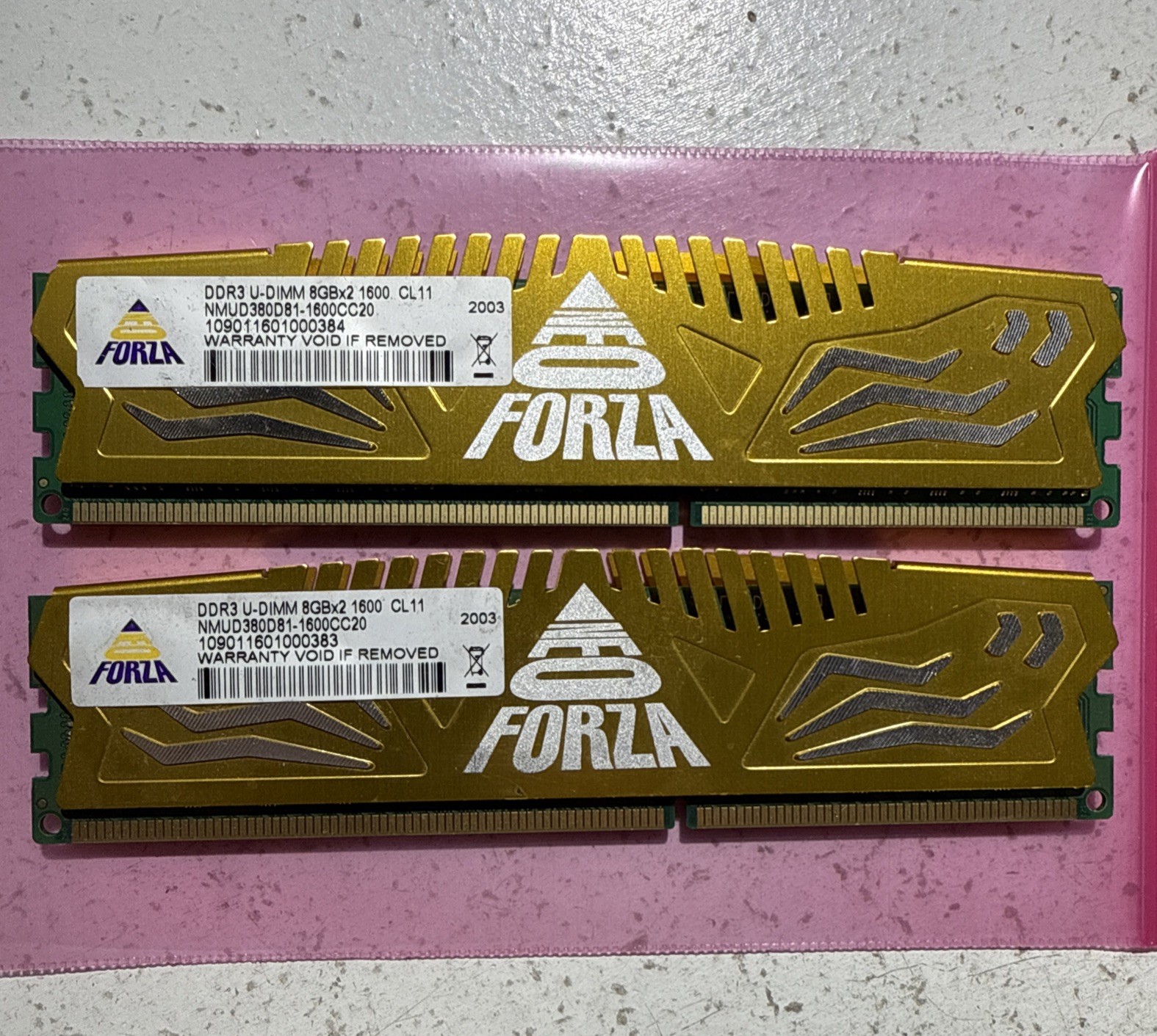 Neo Forza 16GB (8GB X 2) DDR3-1600 PC3-12800 Desktop Ram NMUD380D81-1600CC20
