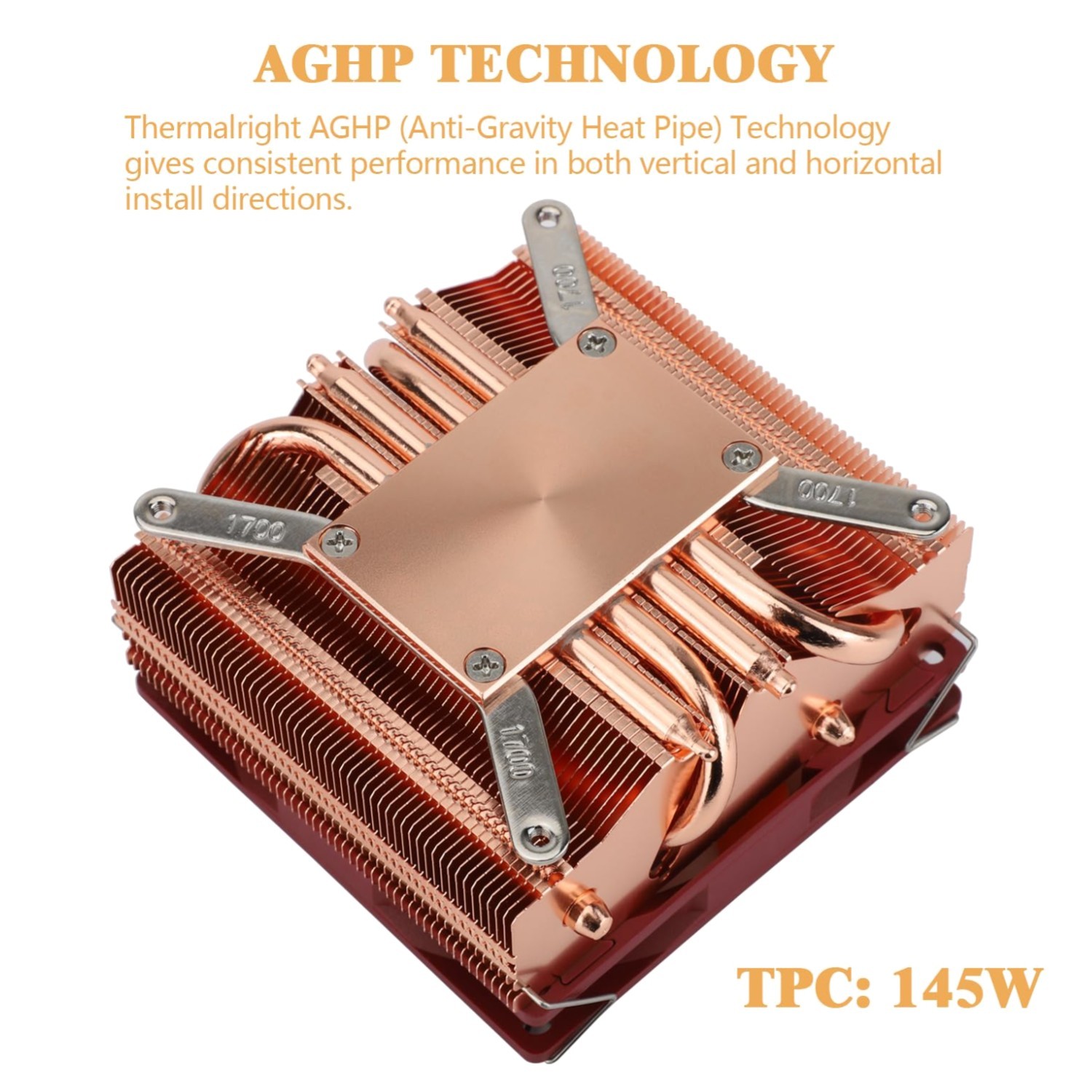 X53 Full Copper Low Profile CPU Cooler with 92mm PWM Fan