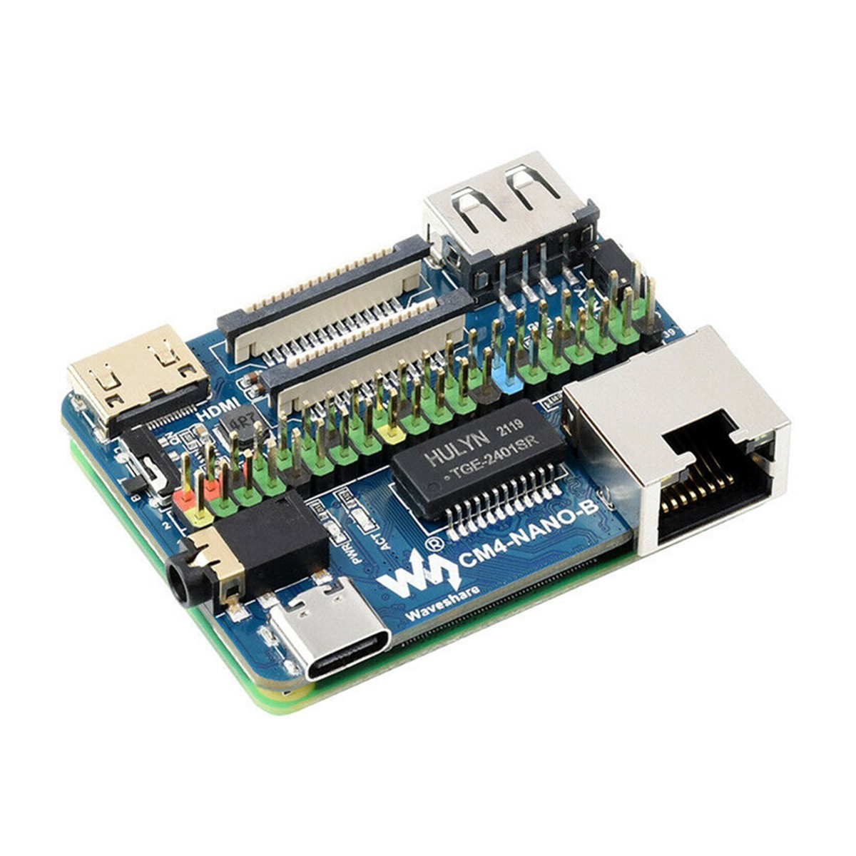 Dual Gigabit 5G 4G Ethernet Base Board (B) for Raspberry Pi Compute Module CM4 N