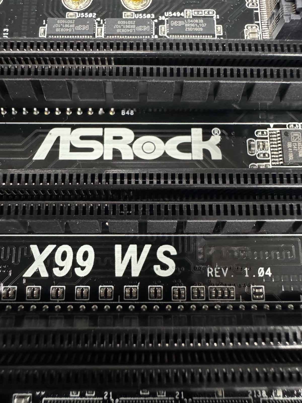 ASRock X99 WS LGA 2011-3 X99 DDR4 10XSATA3 USB3.1 EATX Mobo Brand New US Seller