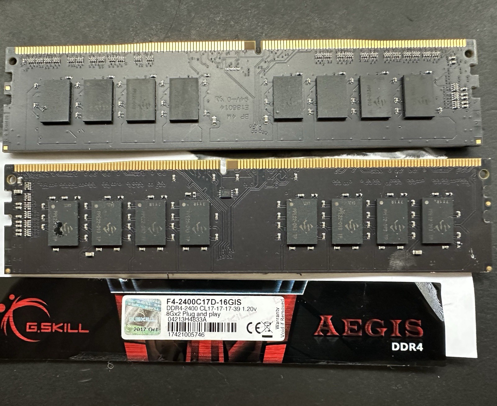 G. Skill Aegis 16GB DDR4 RAM 2400MHz F4-2400C17D-16GIS
