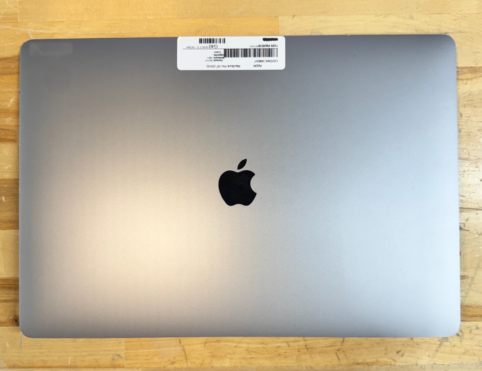 A2141 APPLE MACBOOK PRO SCREEN DISPLAY ASSEMBLY 661-14200 SPACE GRAY