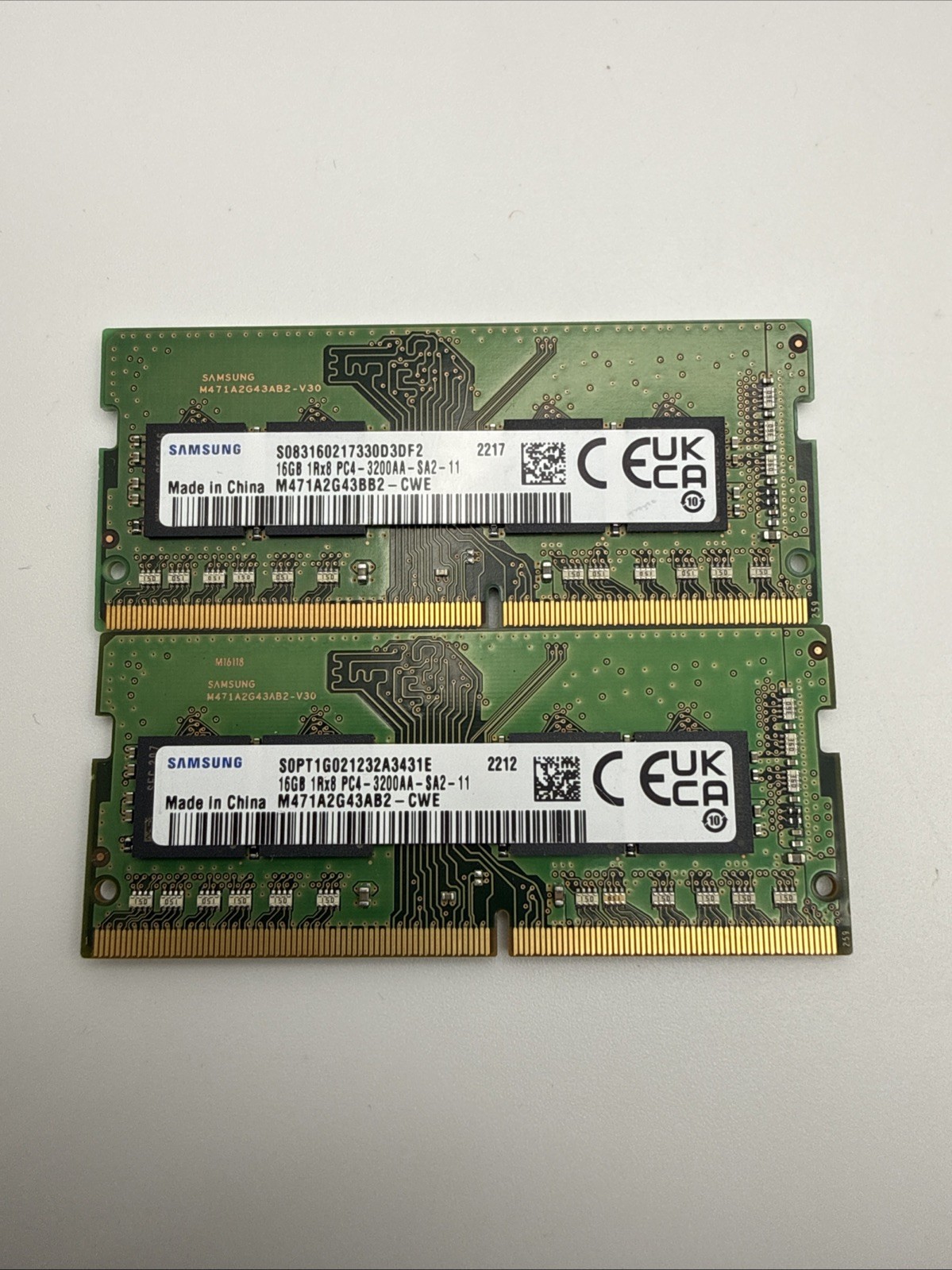 Samsung 32GB Kit (2x16GB) DDR4 3200MHz PC4-3200AA SODIMM Laptop RAM Memory