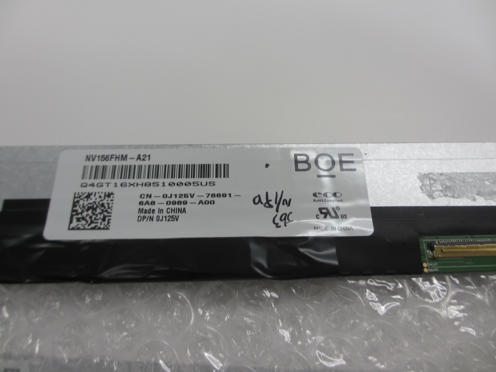 Dell Latitude E5570 Precision 15 3510 0J125V BOE NV156FHM-A21 15.6″ Touchscreen