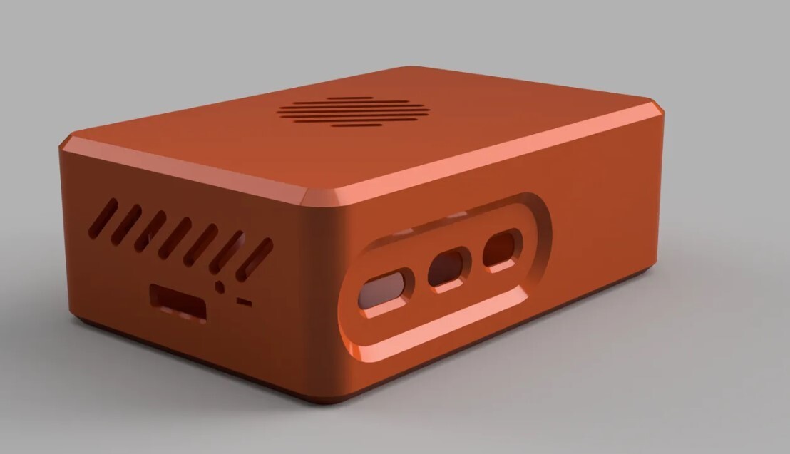 Raspberry Pi 5 + Pimoroni NVME Base Case 3D Printed
