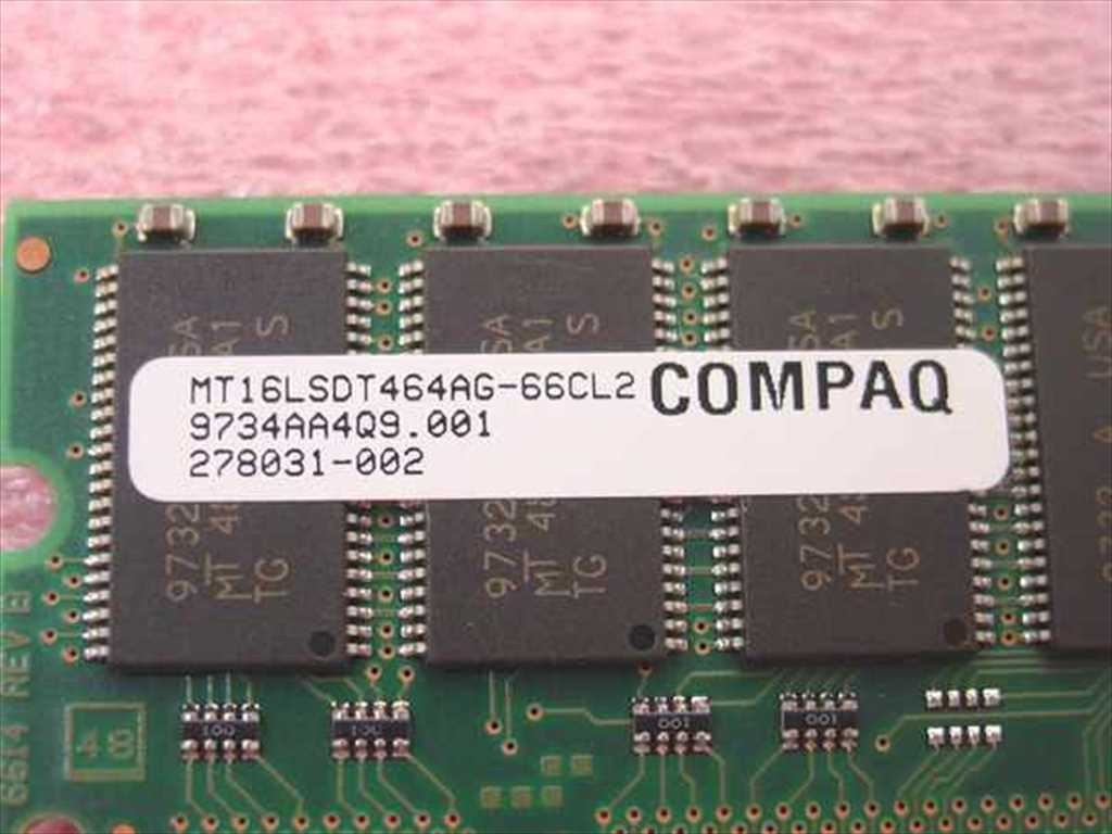 Compaq 278031-002 32MB 4MX64 66MHz SDRAM Memory