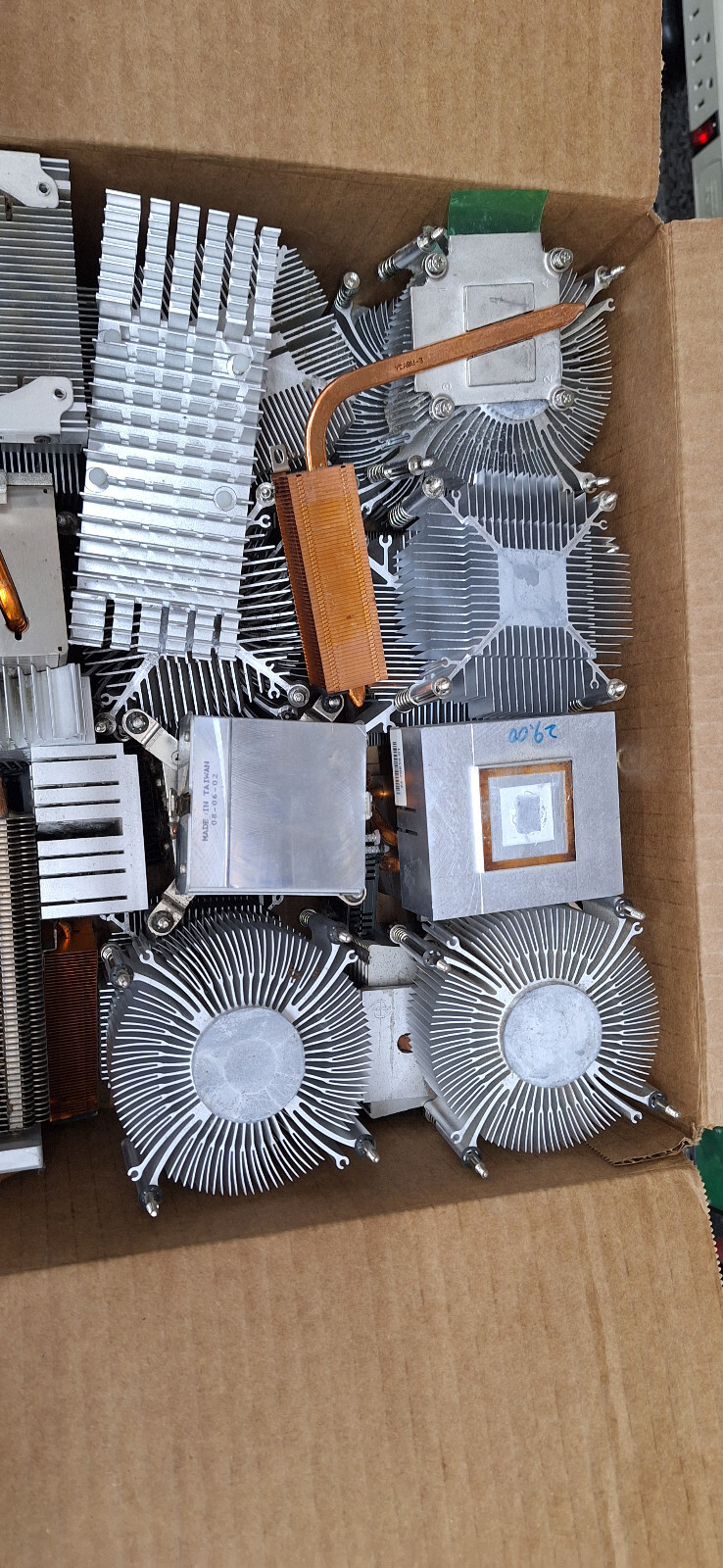 16.8 lbs Scrap Aluminum * Copper Mixed Recovery- Heat Sinks From Computers