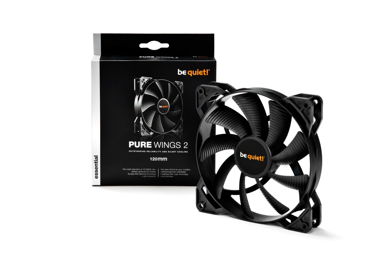 Essential – be quiet! Pure Wings 2 120mm Case Fan 1500 RPM