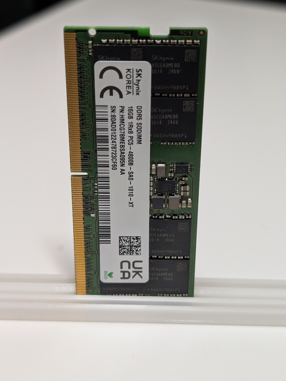 SK hynix 16GB 1x16GB DDR5 4800 CL40 SODIMM Laptop Memory RAM