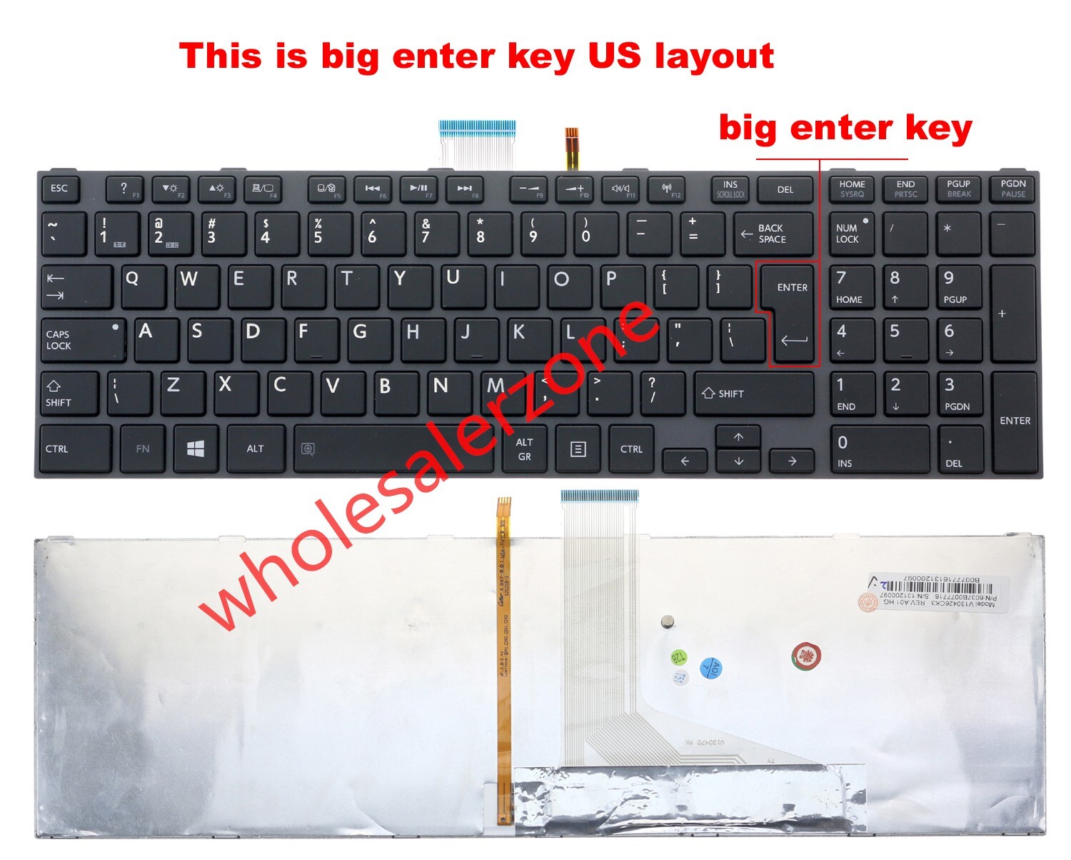 New backlit Keyboard for Toshiba S850D S855 S870 S875 P850 P870 Qosmio X870 X875