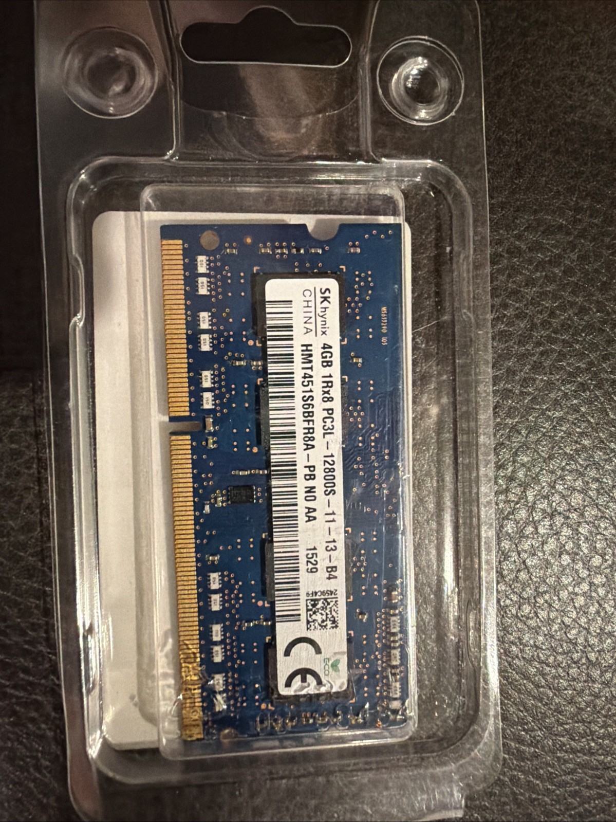 SK HYNIX HMT451S6BFR8A-PB N0 AA, 4GB PC3L DDR3 SODIMM PC3-12800s 1600MHz