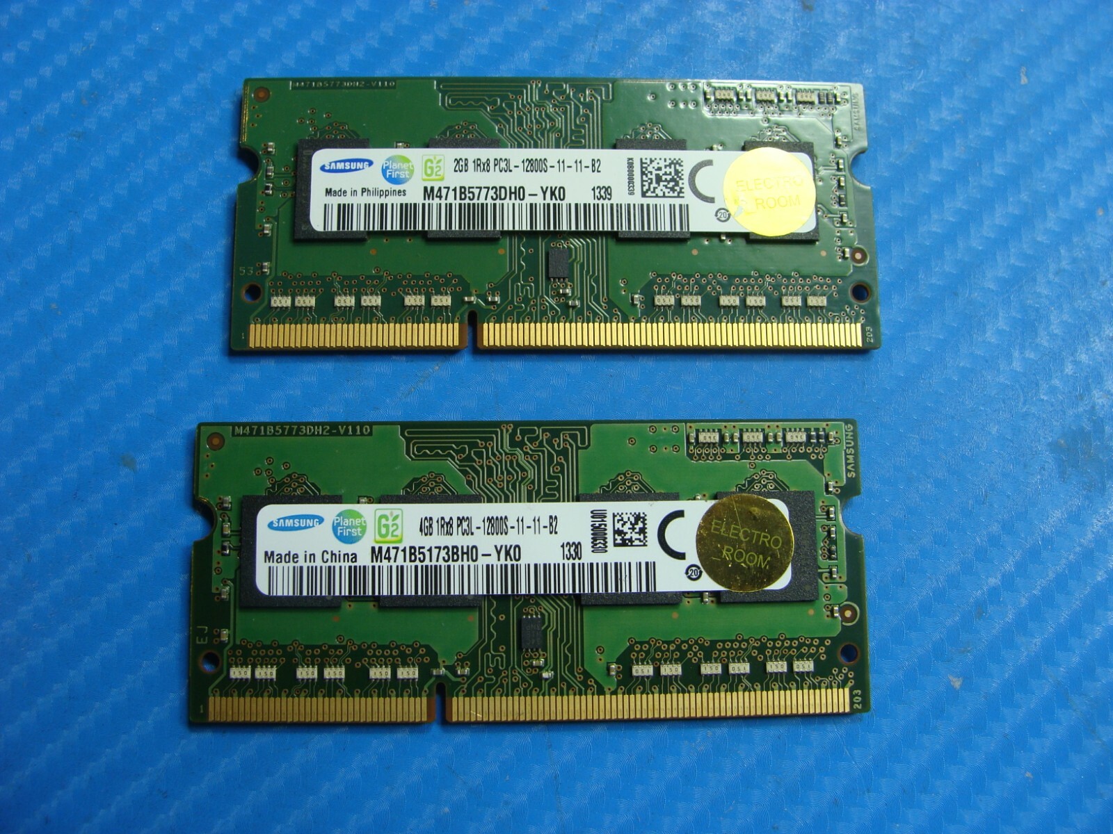 Toshiba E45t Laptop Samsung 2GB 4GB Memory PC3L-12800S-11-11-B2 M471B5173BH0-YK0