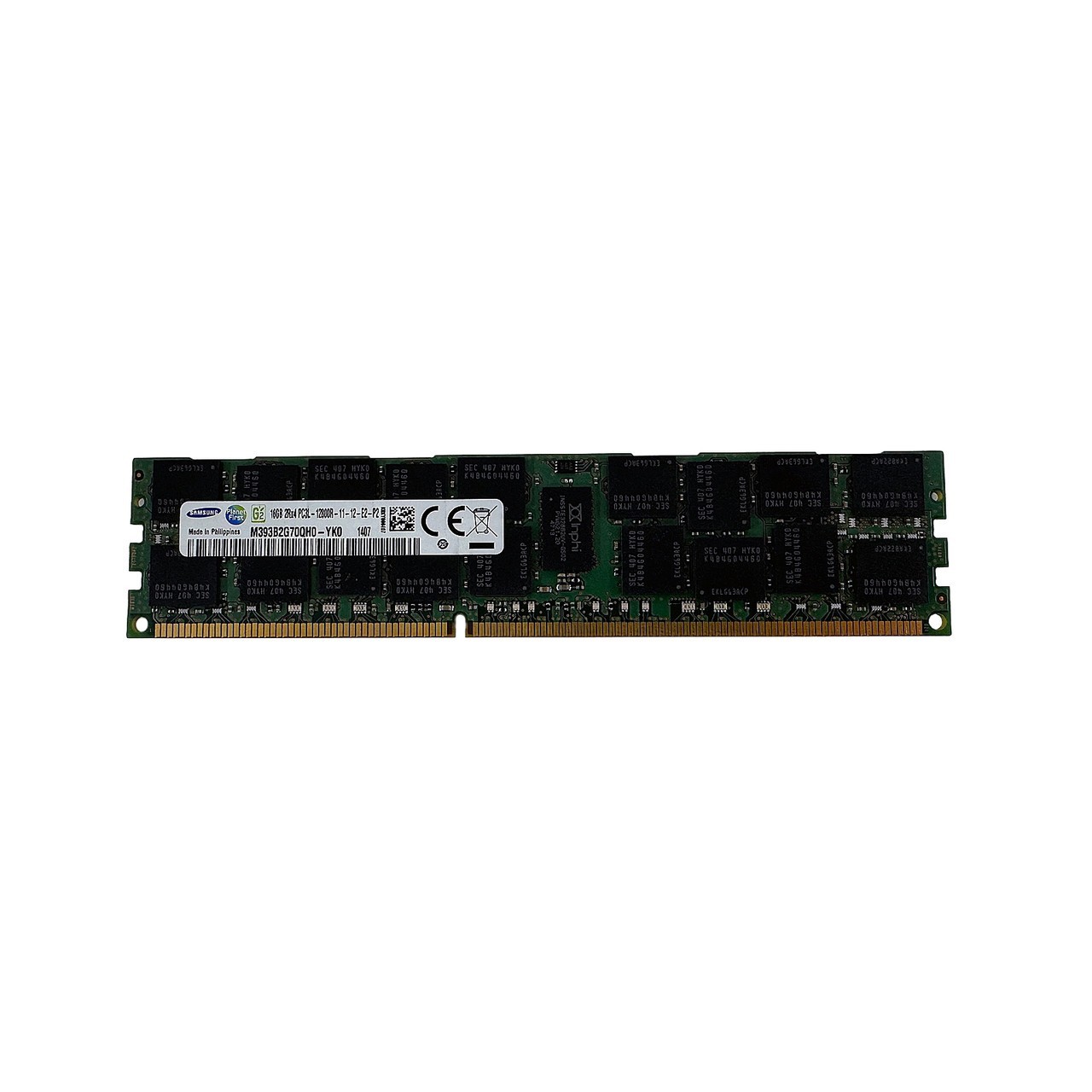 SAMSUNG M393B2G70QH0-YK0 16GB PC3L-12800R DDR3 Memory Module