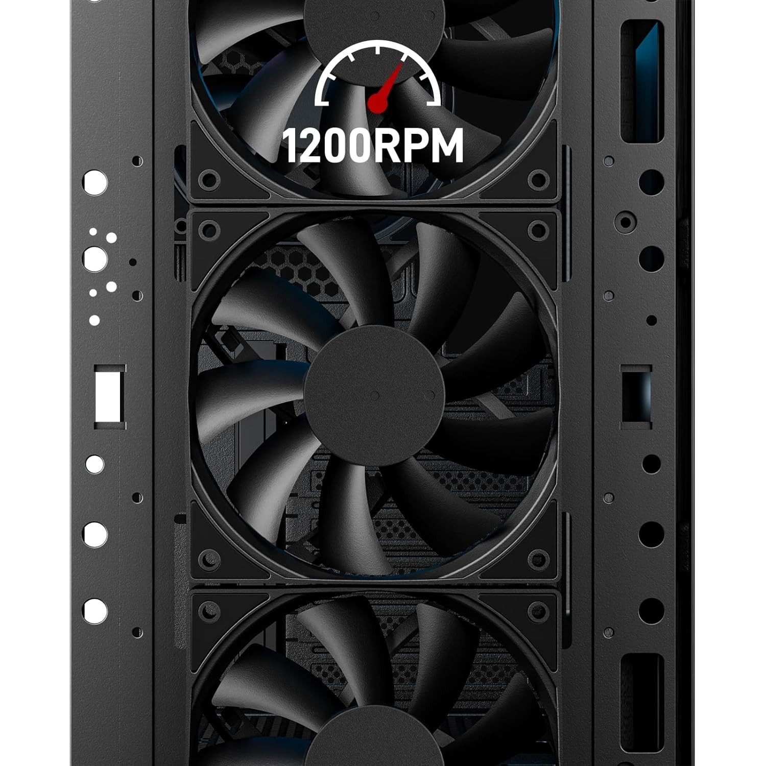 Upgraded 3-Pack 120mm Black Computer Fans – Silent Cooling & Easy Installation