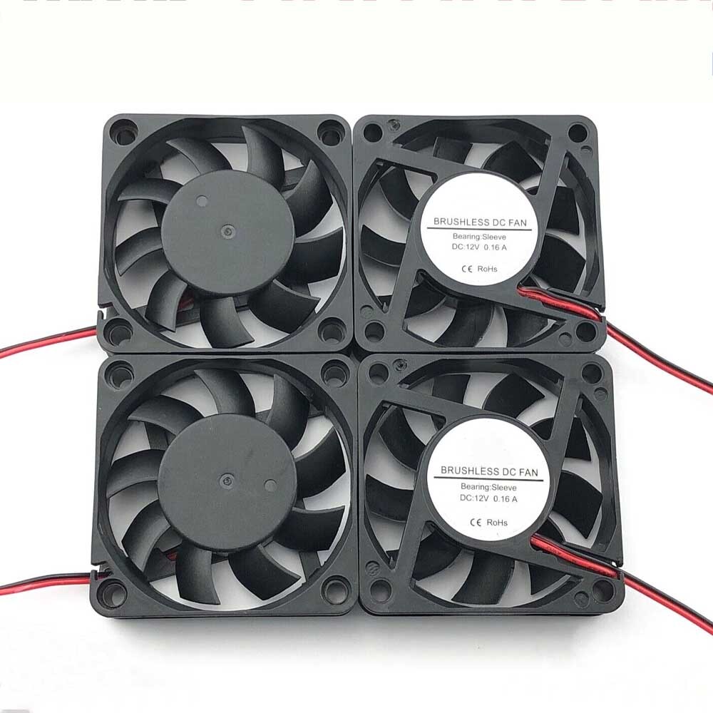 4/8*DC 5/12/24V 2Wire Silent PC Computer Case DC Cooling Fan 4/6/7/9cm 0.15-0.2A