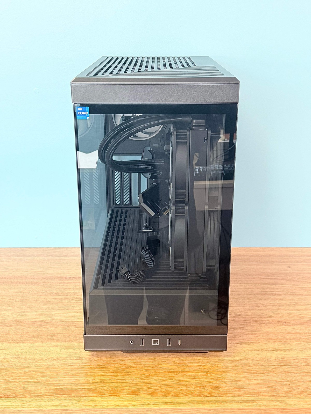 iBuyPower i-Series Mid Tower Gaming PC Case Black w/ Power Supply