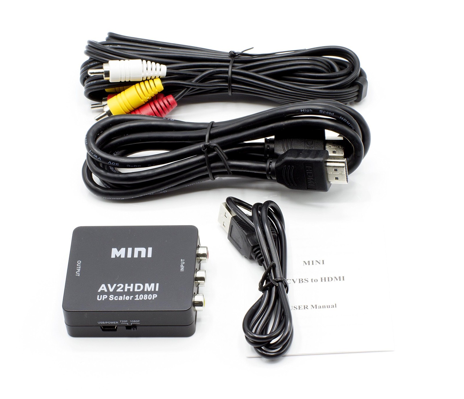 THE CIMPLE CO – RCA to HDMI Converter Kit with HDMI, Black Video