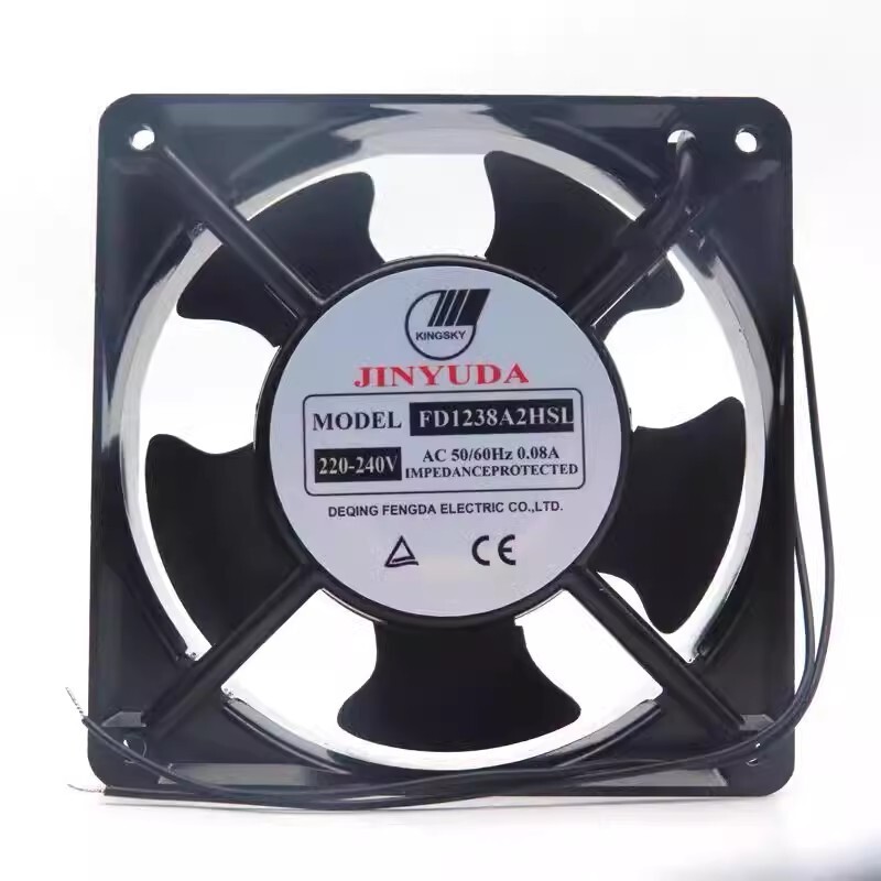 JINYUDA FD1238A2HSL 12038 220V-240V 0.08A 12CM Axial Cooling Fan
