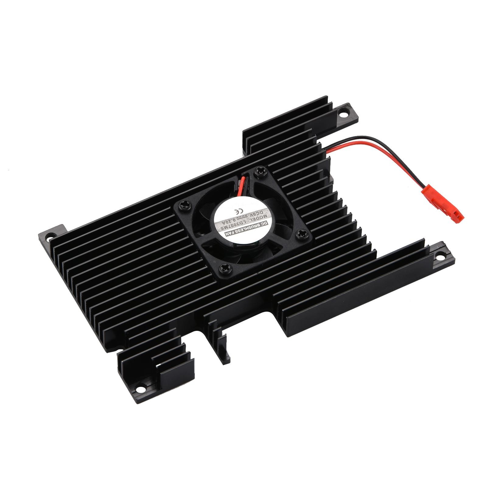 Metal Case Shell w/ Fan Active Passive Cooling Radiator&Heatsink for Orange Pi 5