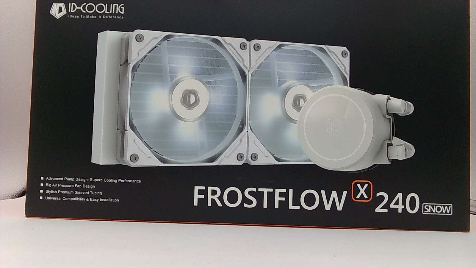 ID-Cooling FrostFlow X240 Snow AIO Water Cooler LGA 1700 1851 LED Fans